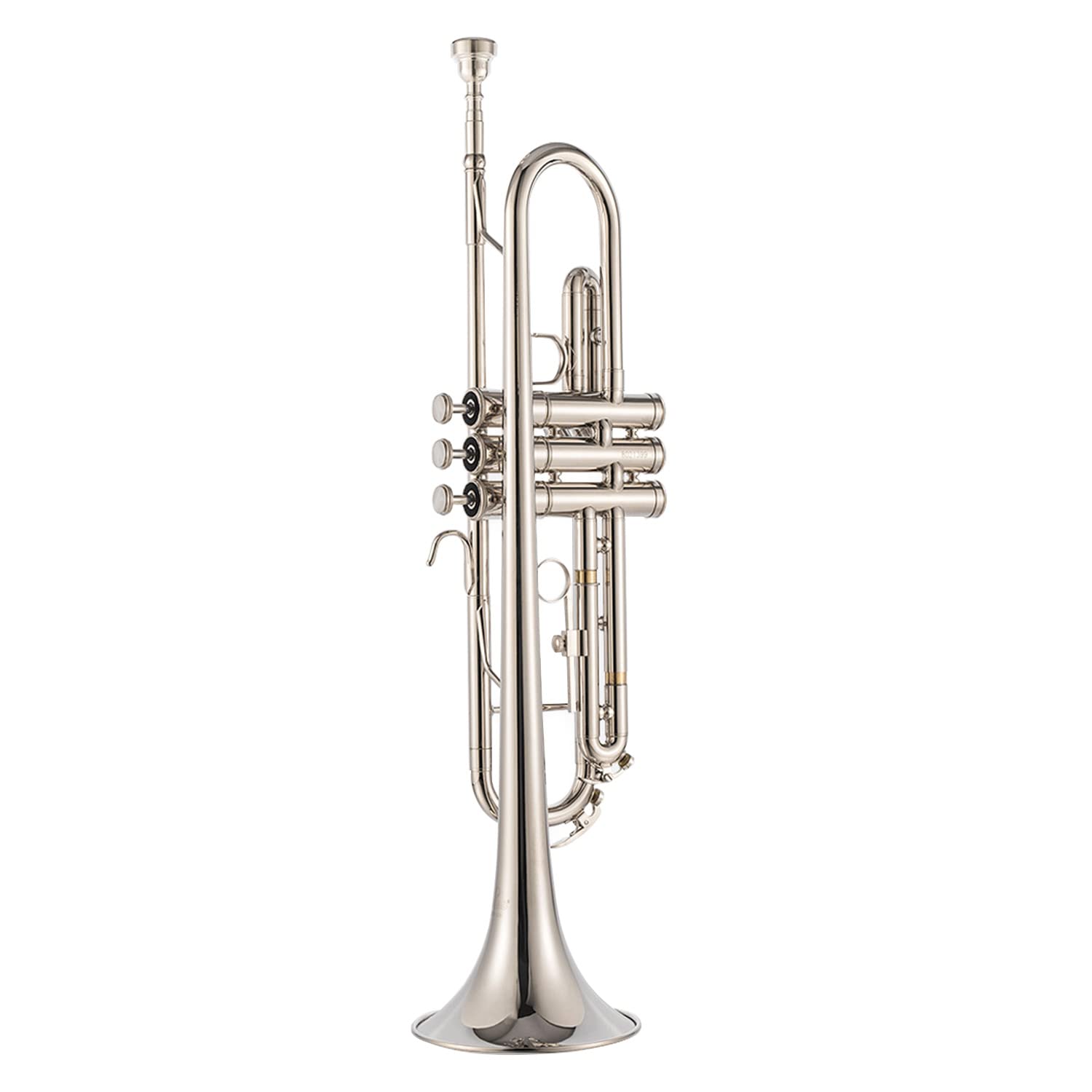 LeSage Bb Trumpet for Beginners - Professional Brass Instrument with Nickel Silver Finish, Includes Mouthpiece, Cleaning Kit, Valve Oil & Hard Case - Perfect for School Bands, Music Lessons & Jazz Performances