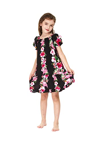 Pink Hibiscus Vine Black