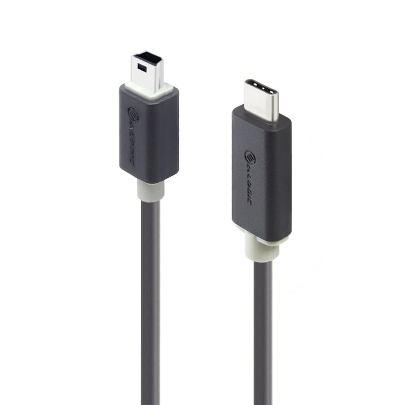 USB 2.0 USB C to Mini USB B Cable Male to Male - High Speed Data Sync & Charging Cord for Cameras, Phones & Electronics