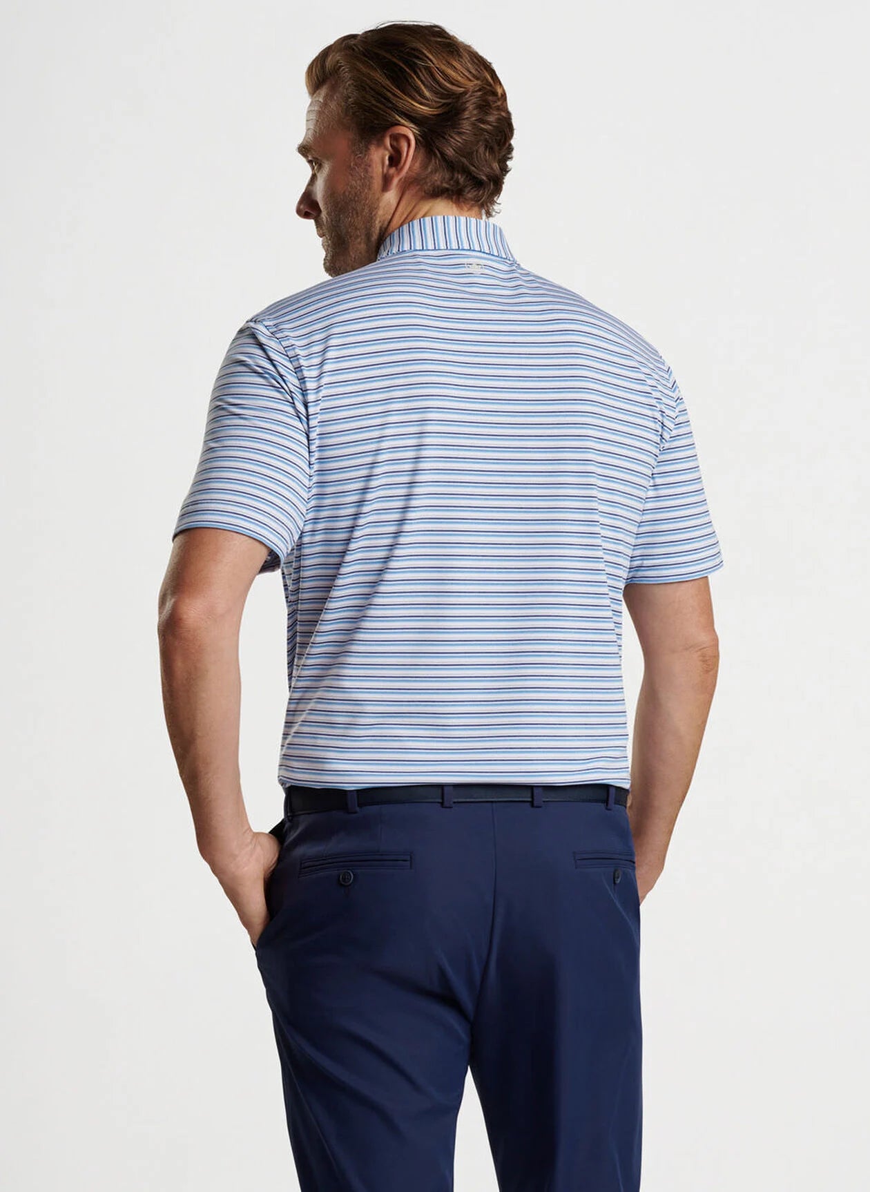 Peter Millar Men's Performance Short Sleeve Polo Shirt - Moisture Wicking, Breathable Fabric for Golf, Tennis & Casual Wear
