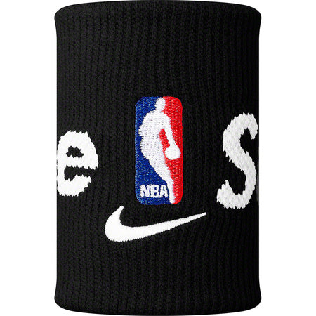 Supreme Nike NBA Basketball Wristbands - 2 Pack Black - Perfect for Basketball Games, Workouts & Sports Fans