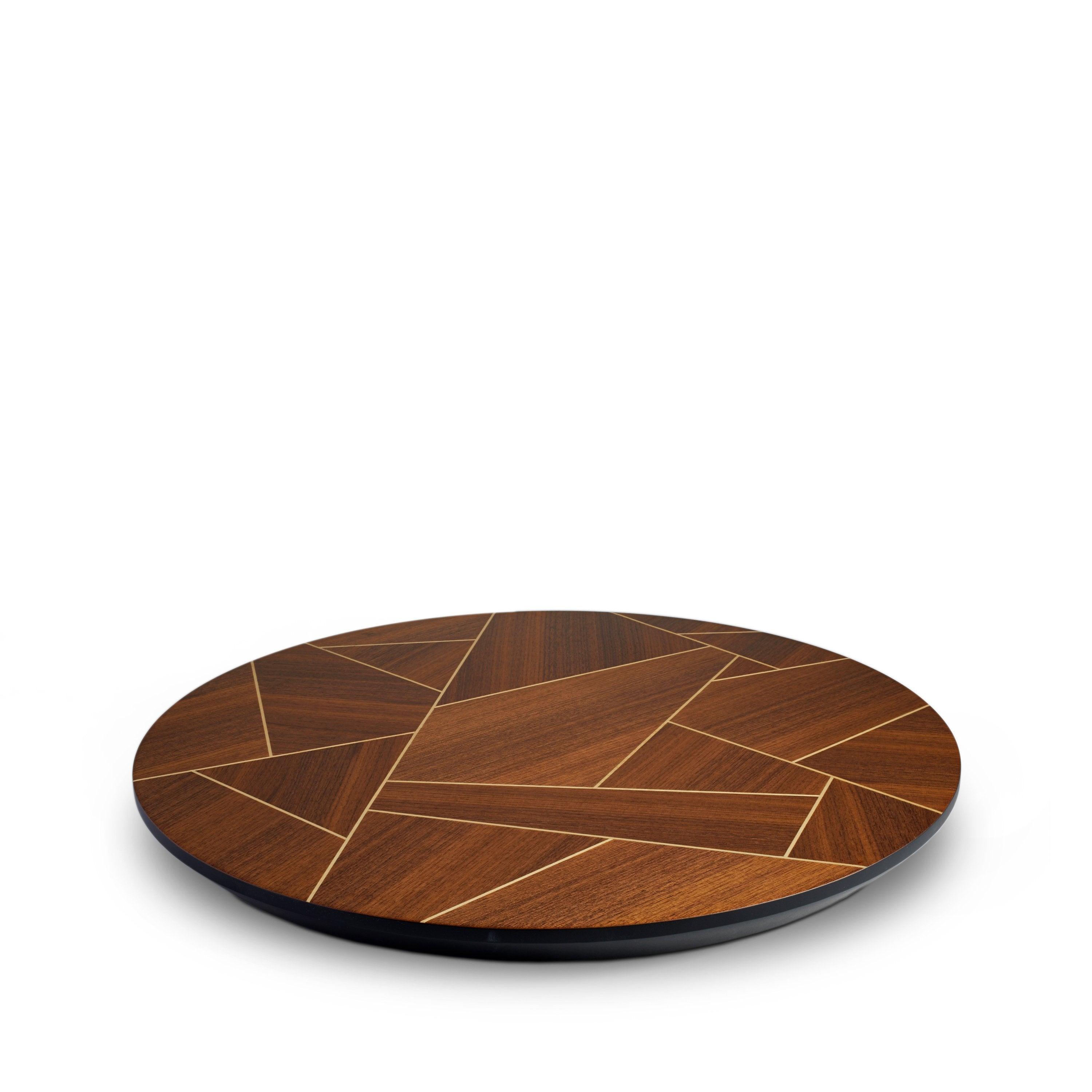 Kelly Behun Medium Lazy Susan Turntable - Stylish Spinning Tray for Dining Table, Kitchen Counter, or Coffee Table Decor