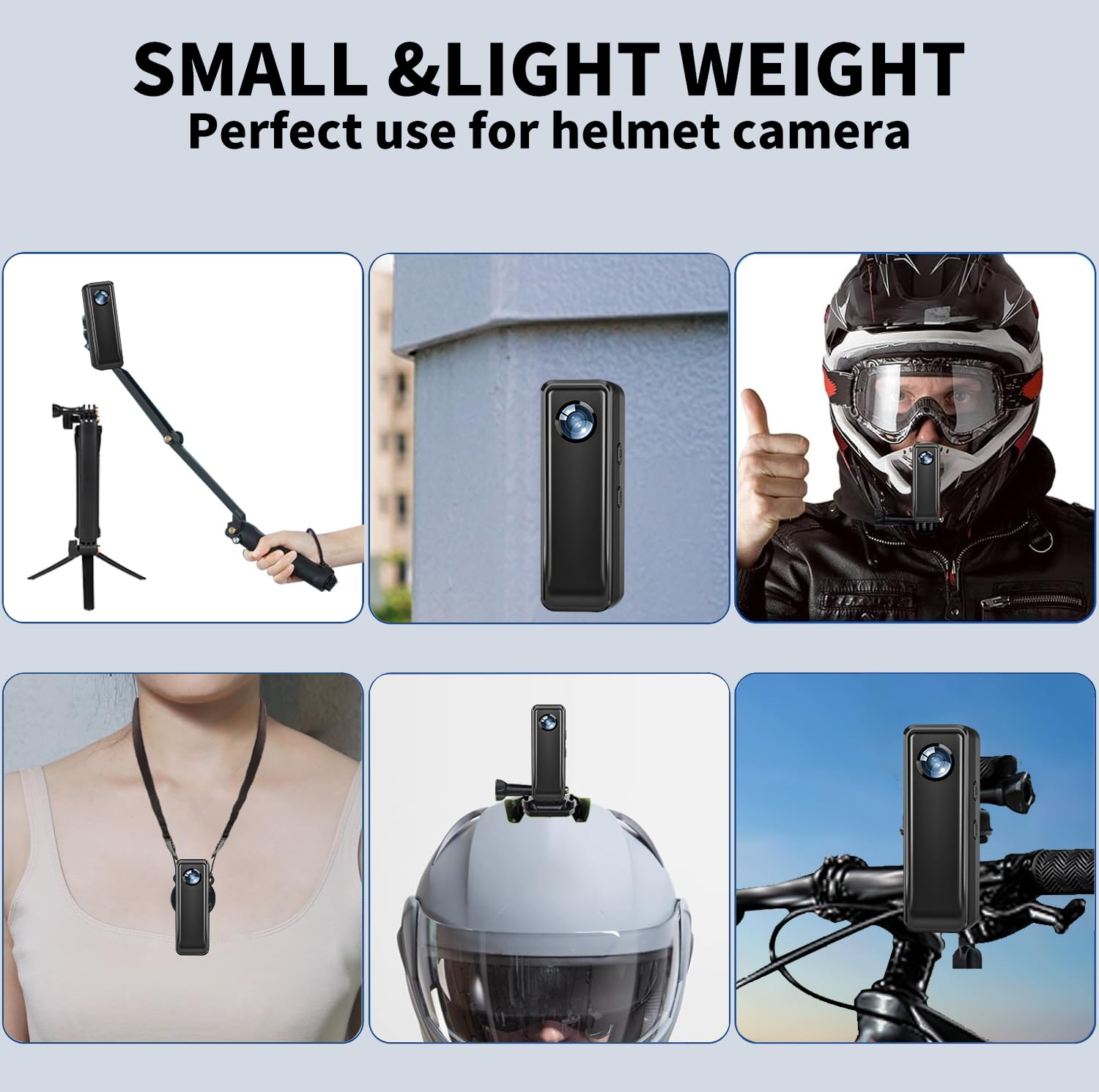 4K HD Body Camera with 64GB Memory Card - Mini Wearable Action Cam with Magnetic Clip for Travel, Cycling, Home Security & Office Recording | Portable Pocket Camcorder for Daily Use & Hands-Free Documentation