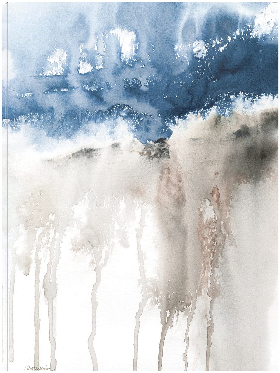 Blue Windy Cliff 1 Fine Art Canvas Wall Decor by Artist Carol Robinson - Ready to Hang 35x46 Inch - Perfect for Living Room, Bedroom, Office & More