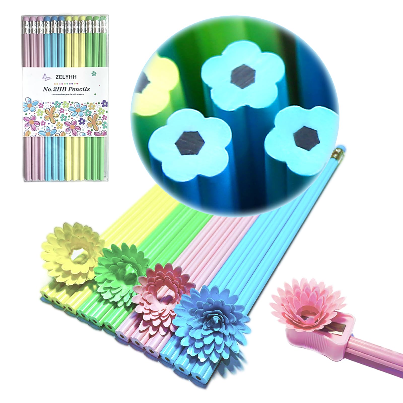 #2 Pencils for Kids - 12 Pack of Fun & Colorful No.2 Pencils for School, Homework & Art Projects | Cute Writing & Drawing Supplies