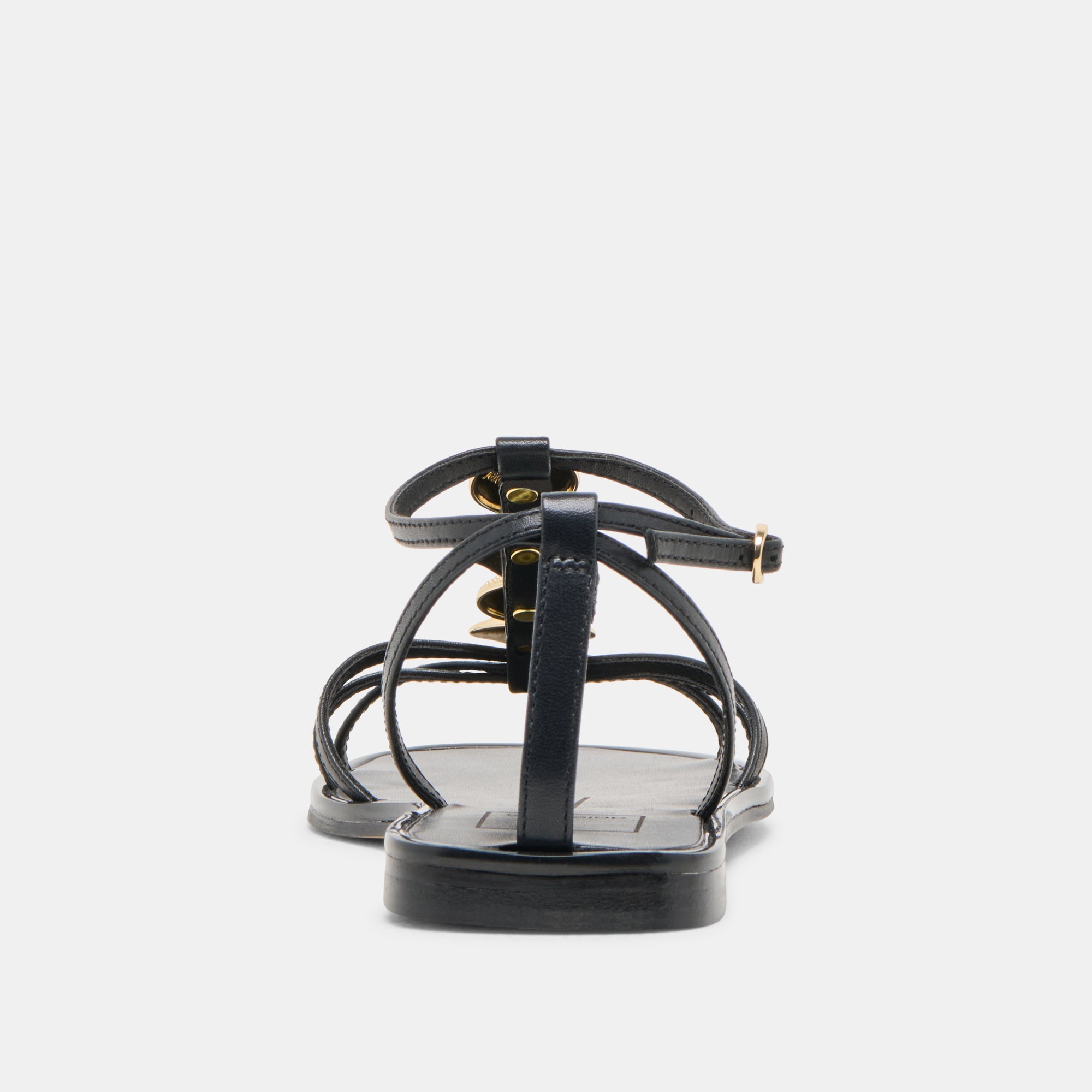 FAUN Women's Black Leather Sandals - Comfortable & Stylish for Summer, Beach, and Casual Outings