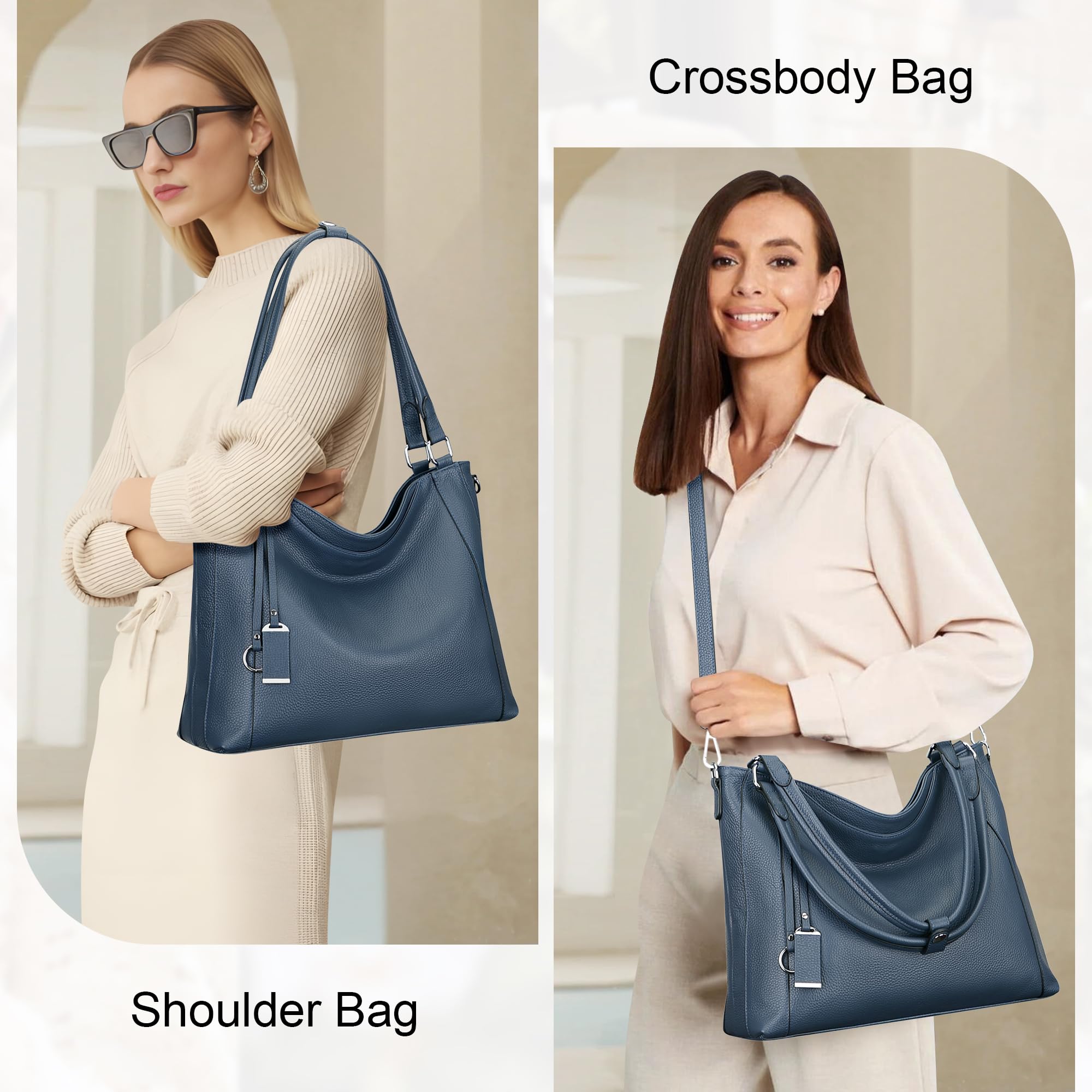 Premium Soft Leather Handbags for Women - Stylish Shoulder Hobo Bag & Large Tote Crossbody Purse | Perfect for Work, Travel & Everyday Use