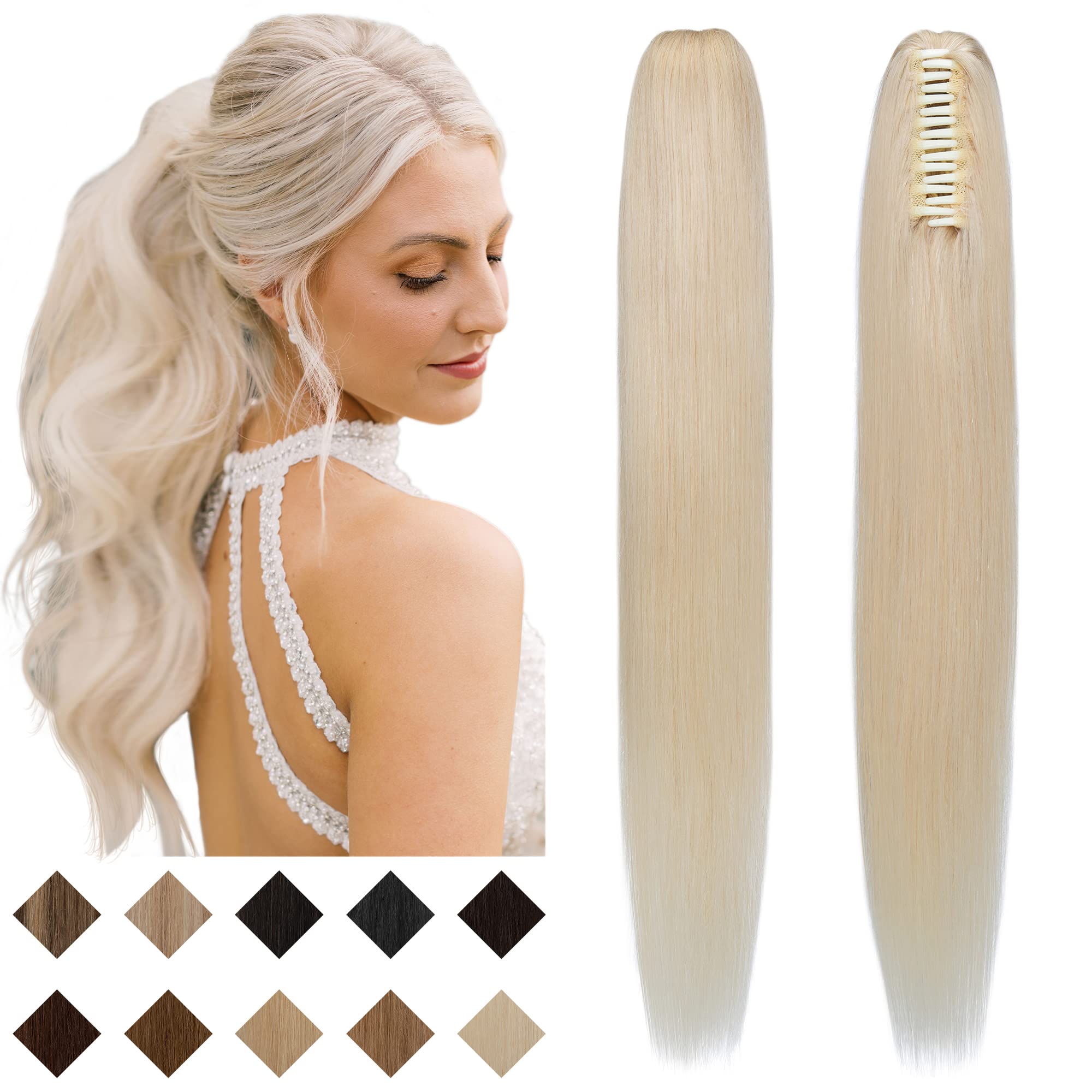 SEGO Human Hair Clip-in Ponytail Extension - 18