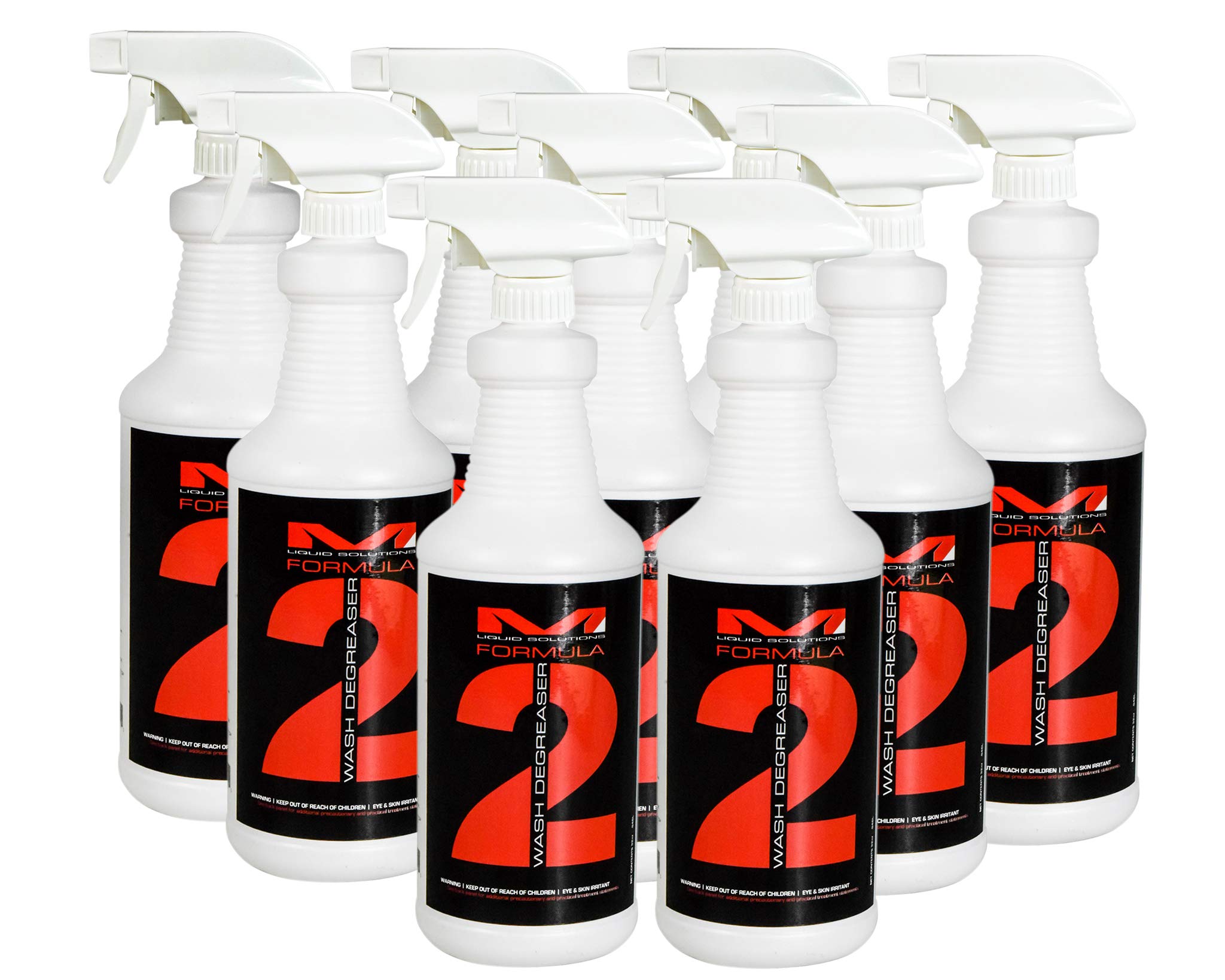 MATRIX Liquid Solutions Formula 2 Biodegradable Wash Degreaser - 32oz (9 Pack) | Heavy-Duty Cleaning for Automotive, Industrial & Home Use | Eco-Friendly Degreaser for Engines, Tools & Surfaces