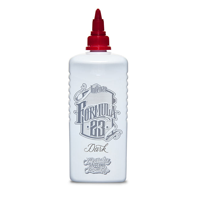 Intenze Tattoo Ink Formula 23 Dark Grey Wash - Professional Tattoo Artist Supplies - 10oz Bottle for Permanent Makeup & Body Art