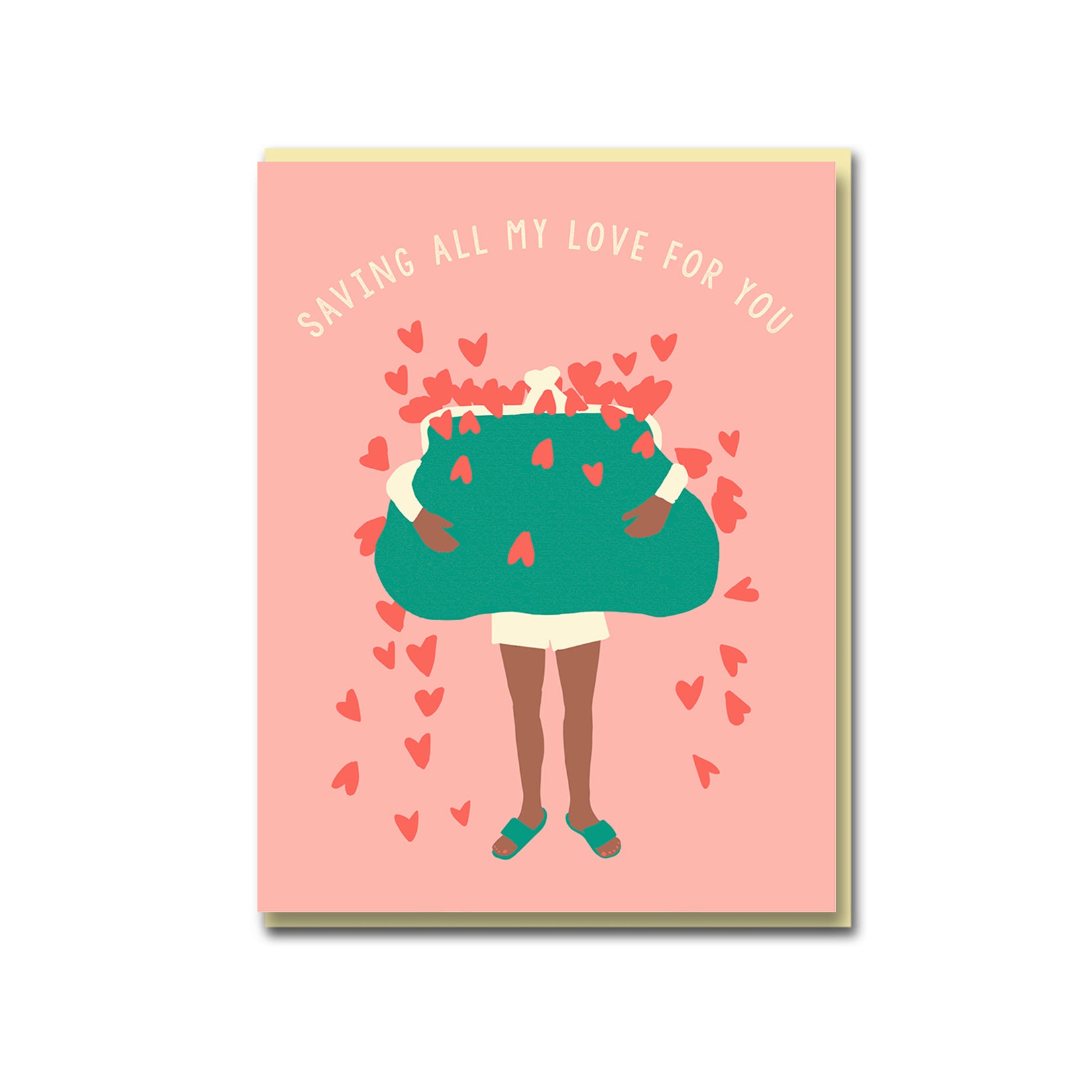 Romantic 'Saving All My Love For You' Greeting Card - Perfect for Anniversaries, Valentine's Day & Special Occasions