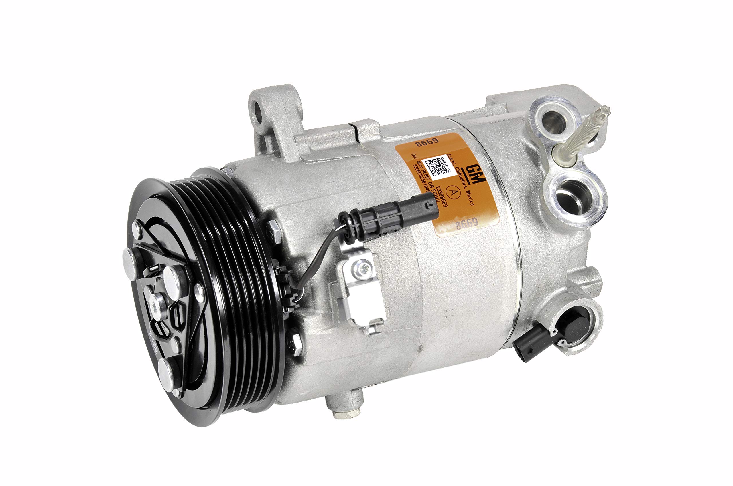 GM Genuine Parts 15-22342 (23398669) AC Compressor & Clutch Assembly - Replacement for Car Air Conditioning System | Perfect for Hot Weather & Long Road Trips