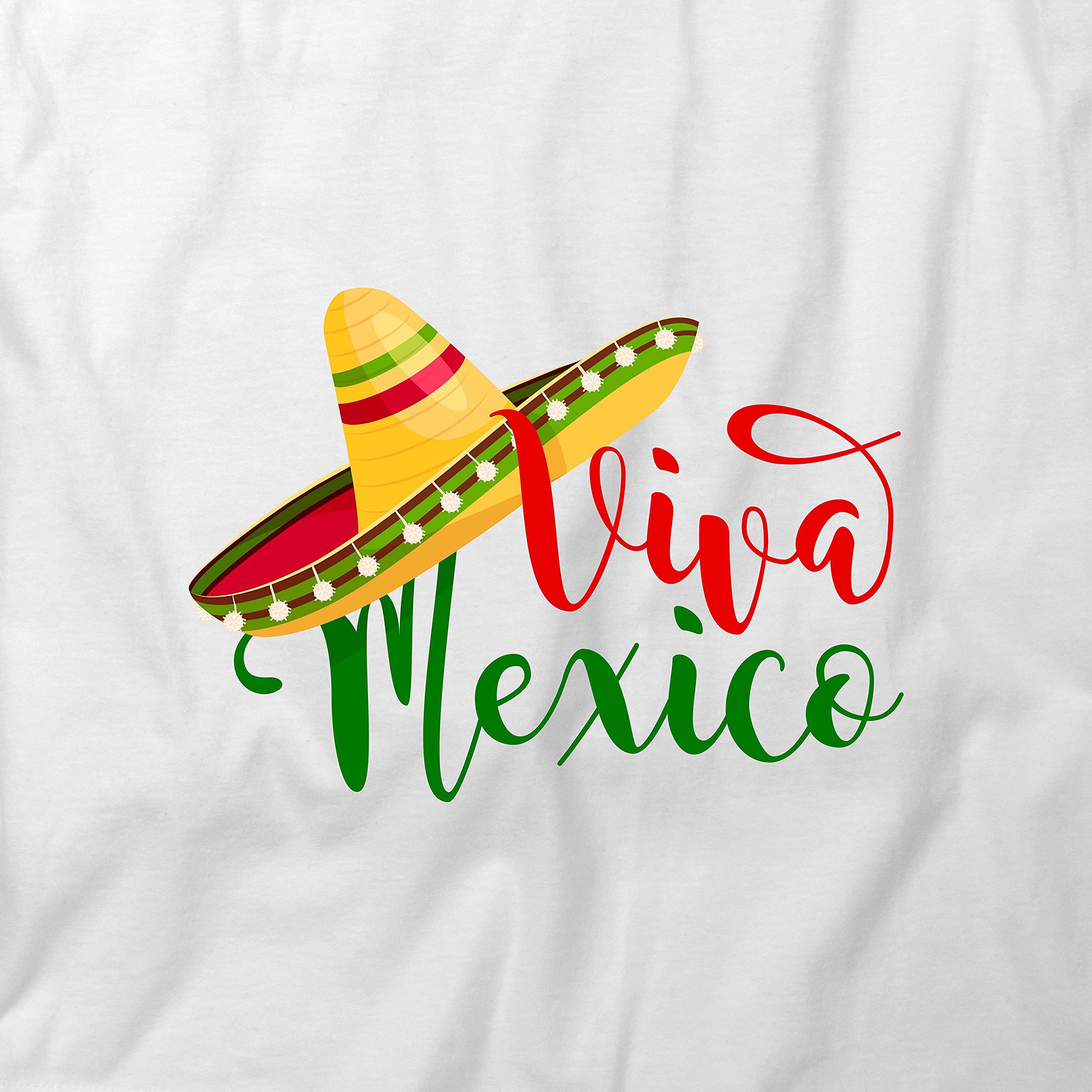 Viva Mexico Sombrero Graphic T-Shirt - Printed Cotton Tee for Men & Women | Perfect for Cinco de Mayo, Mexican Fiesta & Hispanic Heritage Month Celebrations