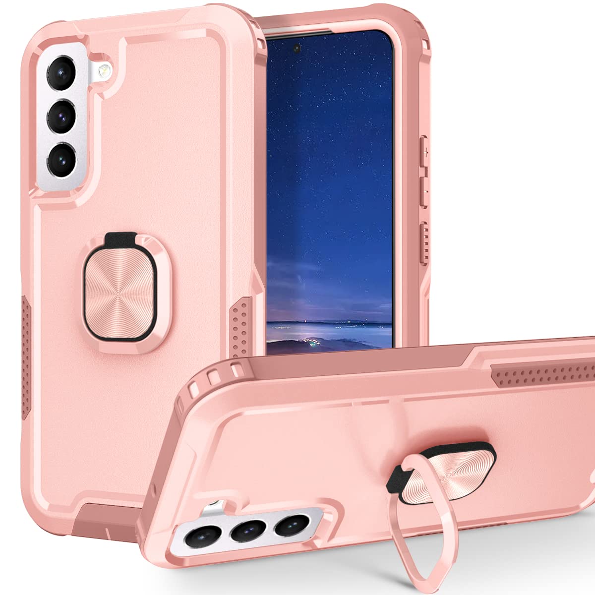 S_Star Rugged Shockproof Hybrid Protective Case for Samsung Galaxy S22 (6.1
