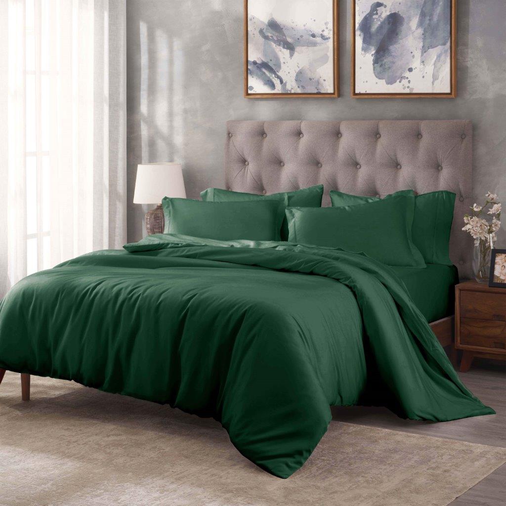 Premium Egyptian Cotton 400 Thread Count Duvet Cover Set - Ultra Soft & Breathable Bedding for Luxury Hotels & Master Bedrooms