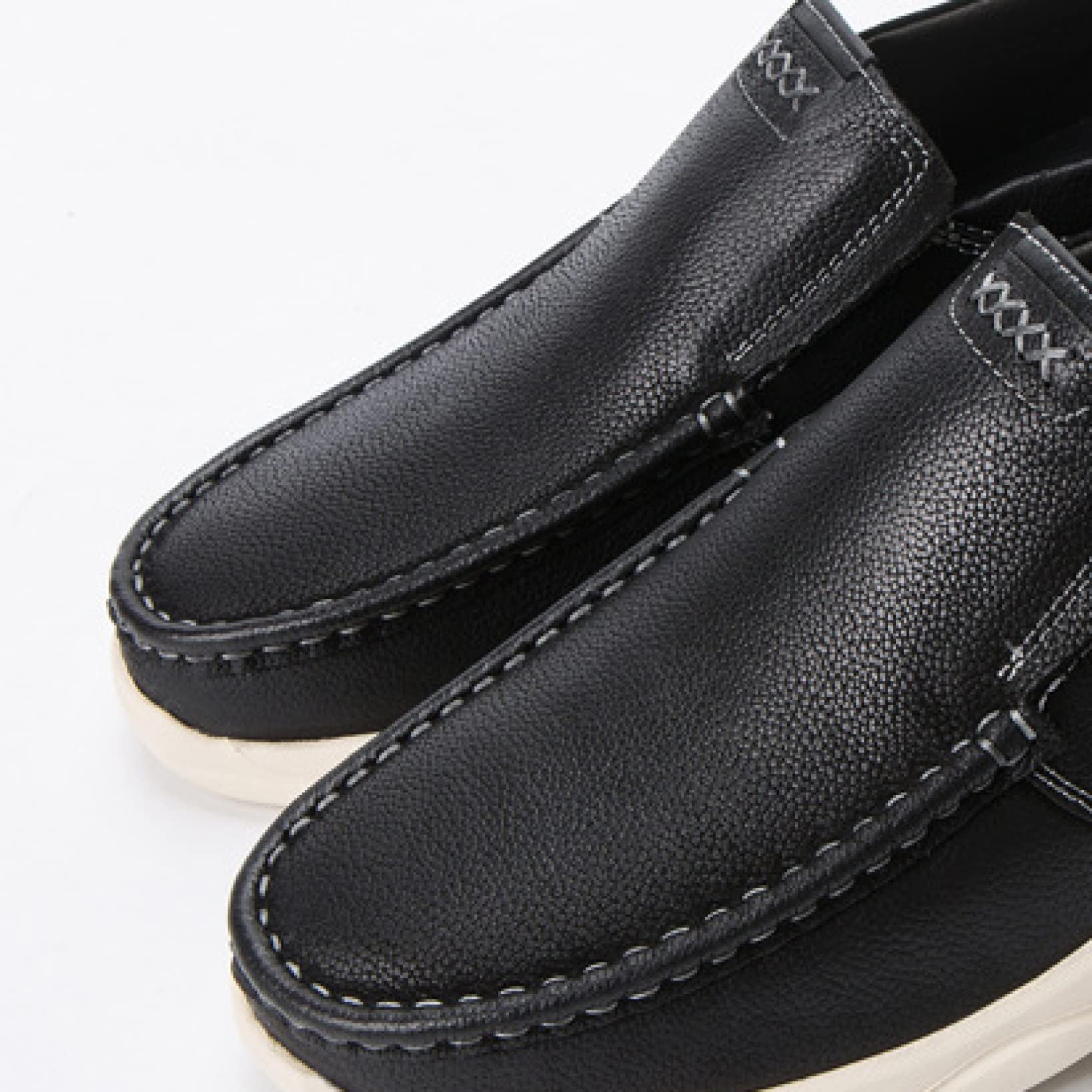 Hoxekle Men's Leather Slip-On Loafers - Ultra Lightweight Comfortable Casual Shoes for Walking & Office Wear - Perfect for Business, Travel & Everyday Use