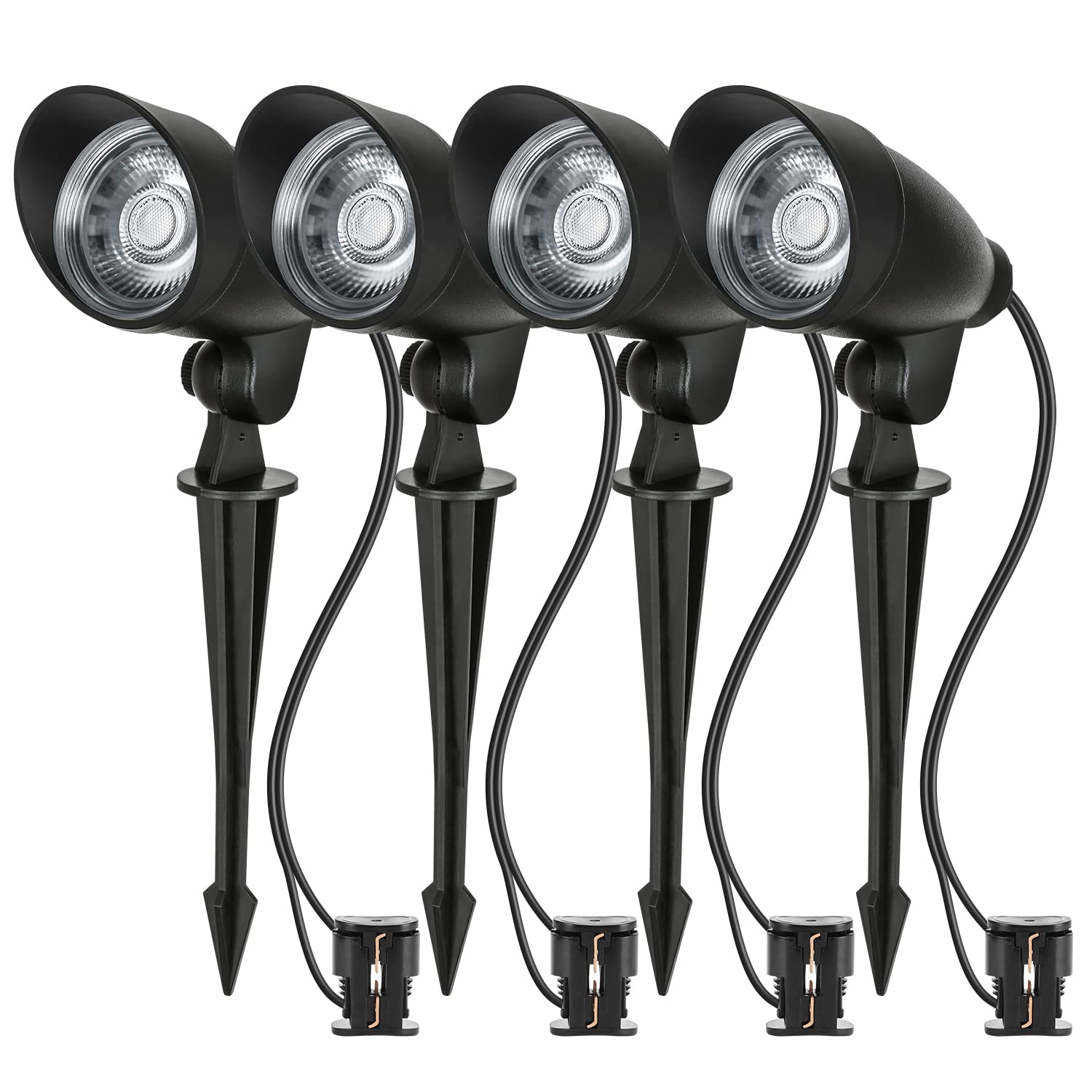 CONERIFE Low Voltage LED Landscape Lights - Warm White IP65 Waterproof Outdoor Lighting for Garden, Yard, Driveway, Walls & Trees | Durable Weatherproof Design for Patio, Pathway & Backyard Decor