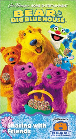 Bear in the Big Blue House - Sharing with Friends VHS Tape | Classic Children's Educational Video | Perfect for Family Movie Nights & Preschool Learning Activities