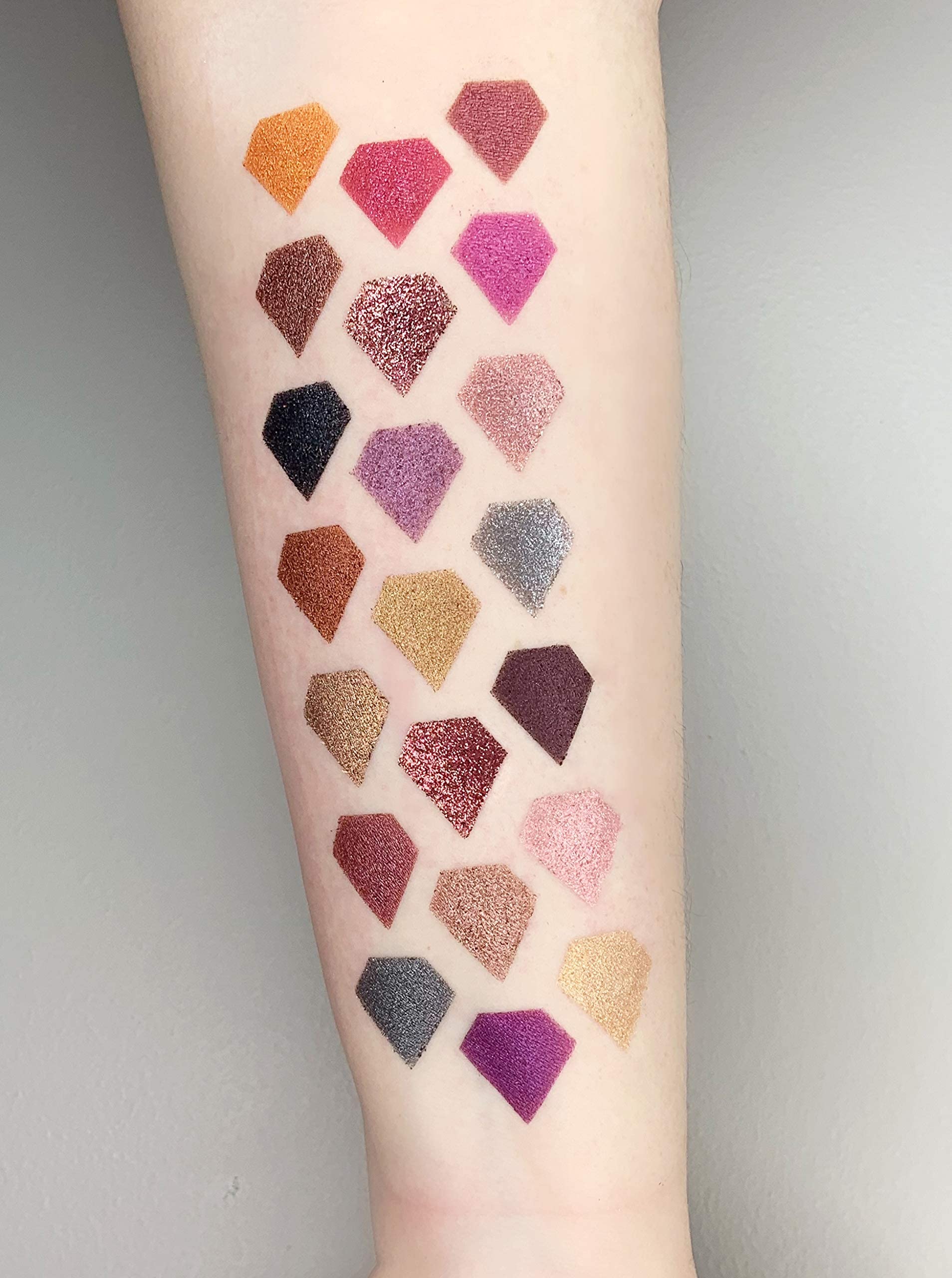 6 Pack Vinyl Makeup Swatch Sticker Stencils - Professional Beauty Supply for Makeup Artists | Perfect for Cosmetic Swatching, Nail Art & Face Painting