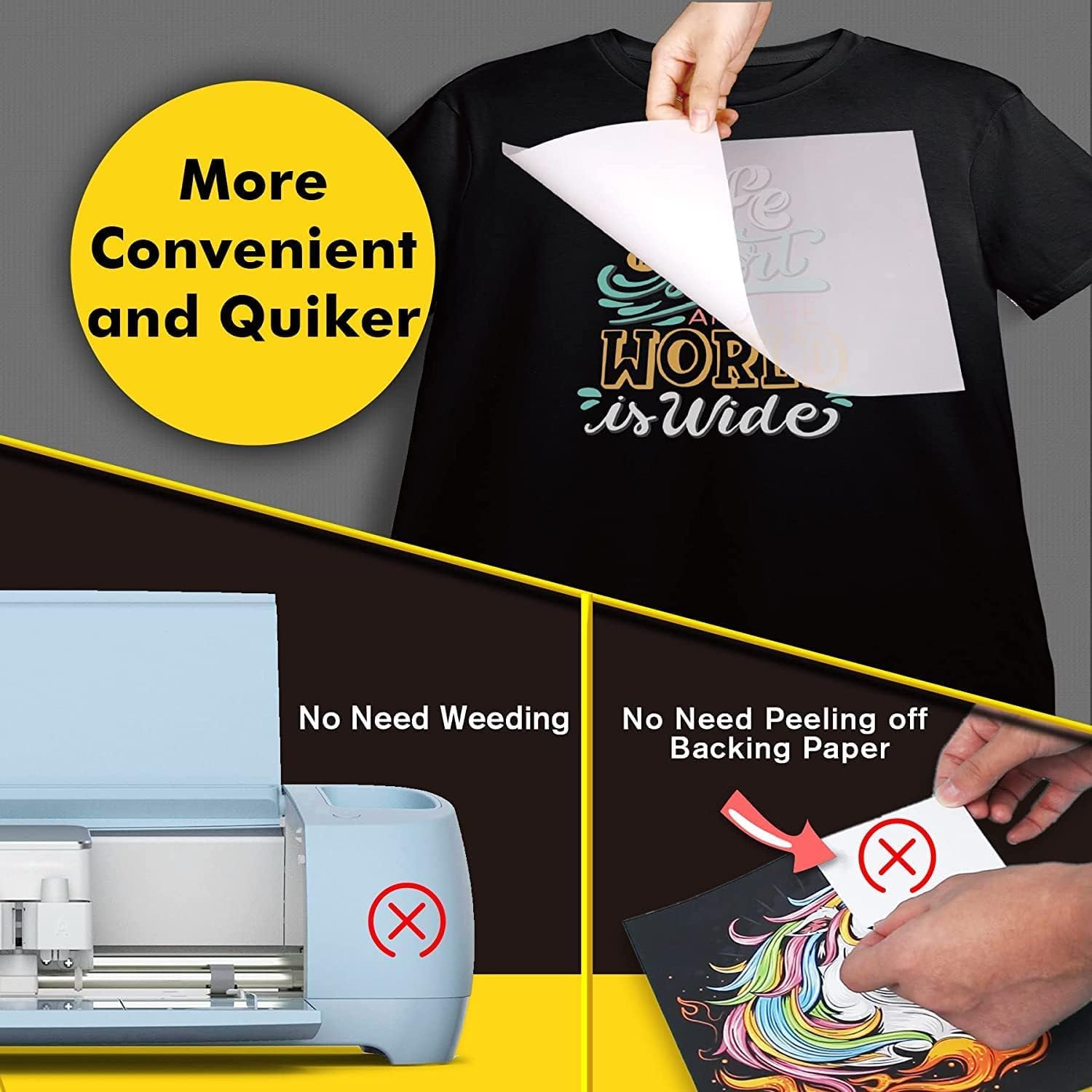 Premium A-SUB DTF Transfer Film A3 (11.7x16.5 Inch) - 100 Sheets Double-Sided Matte PET Film for Sublimation & DTF Inkjet Printers - Direct-to-Film Heat Transfer Paper for T-Shirts, Hoodies & Textile Printing - Ideal for Custom Apparel, DIY Crafts & Small Business Use
