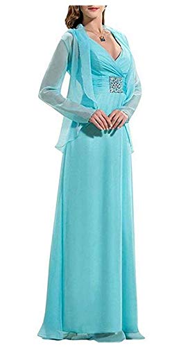 Elegant Plus Size Women's Chiffon V-Neck Evening Dress with Beaded Pleated Waist - 2 Piece Mother of The Bride Outfit for Weddings & Formal Events