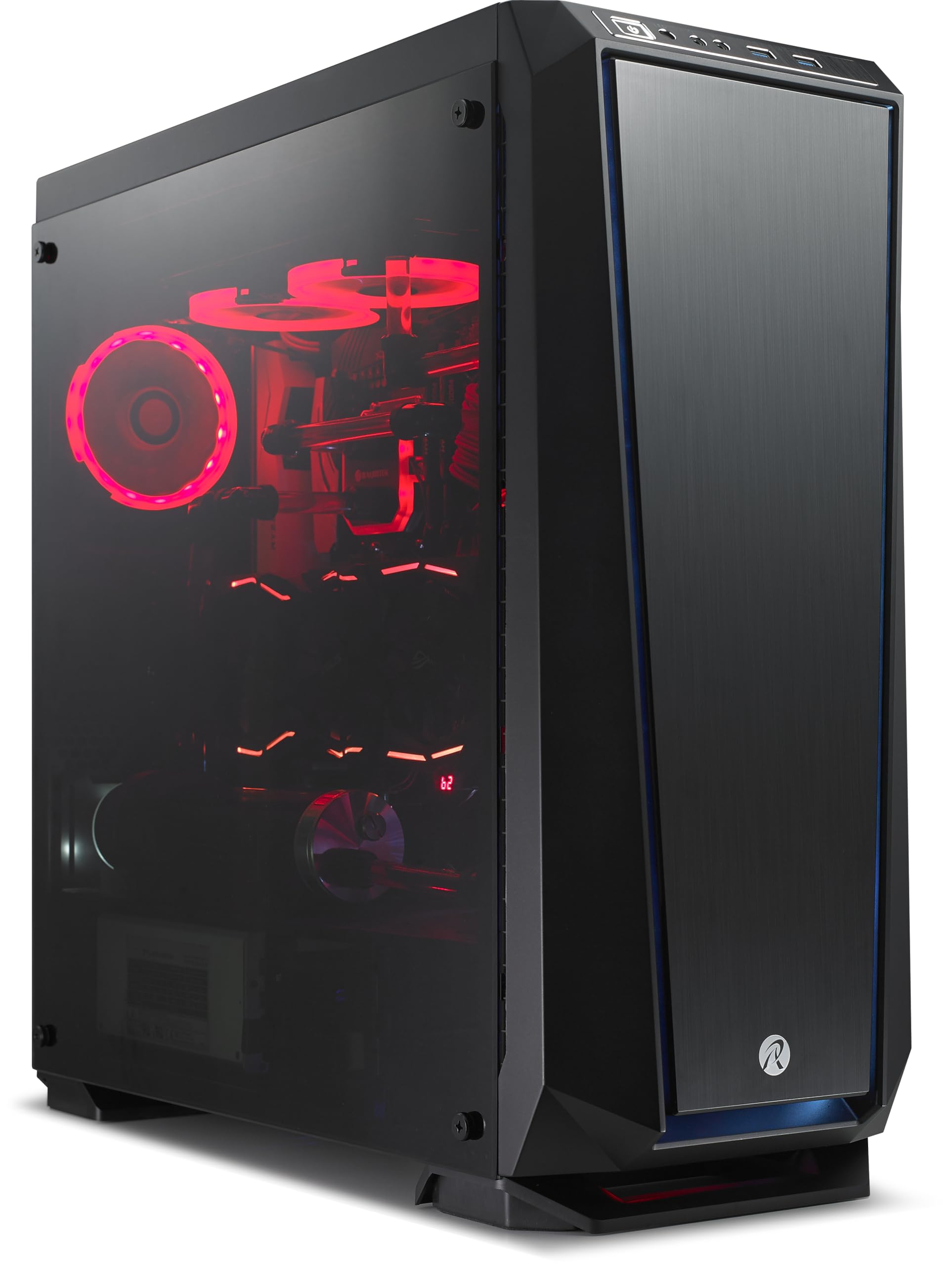 RAIJINTEK ZOFOS EVO WINDOW E-ATX Full Tower PC Gaming Case - Tempered Glass Side Panel, Front ARGB Lighting, Removable Bracket, Includes 1x140mm PWM ARGB Fan with Controller & 2x120mm Pre-Installed Fans (Black) - Perfect for High-End Gaming Rigs, Workstations, and Custom PC Builds