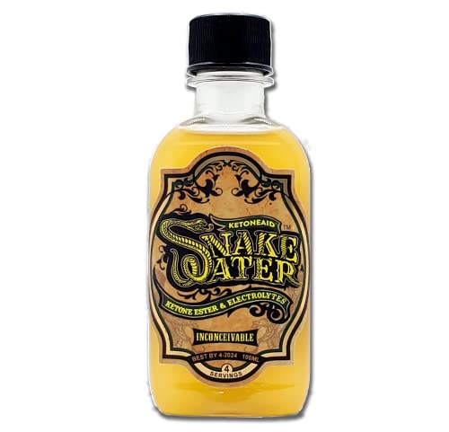 KetoneAid SnakeWater Sports Drink - Ketone Ester with Slow Carbs, Theacrine & Nootropics | 4 Servings | Hydration & Energy Boost for Athletes & Fitness Enthusiasts