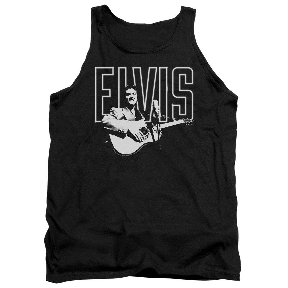 Elvis Presley White Glow Unisex Tank Top for Men & Women - Vintage Rock Music Fan Tee for Concerts, Parties & Casual Wear