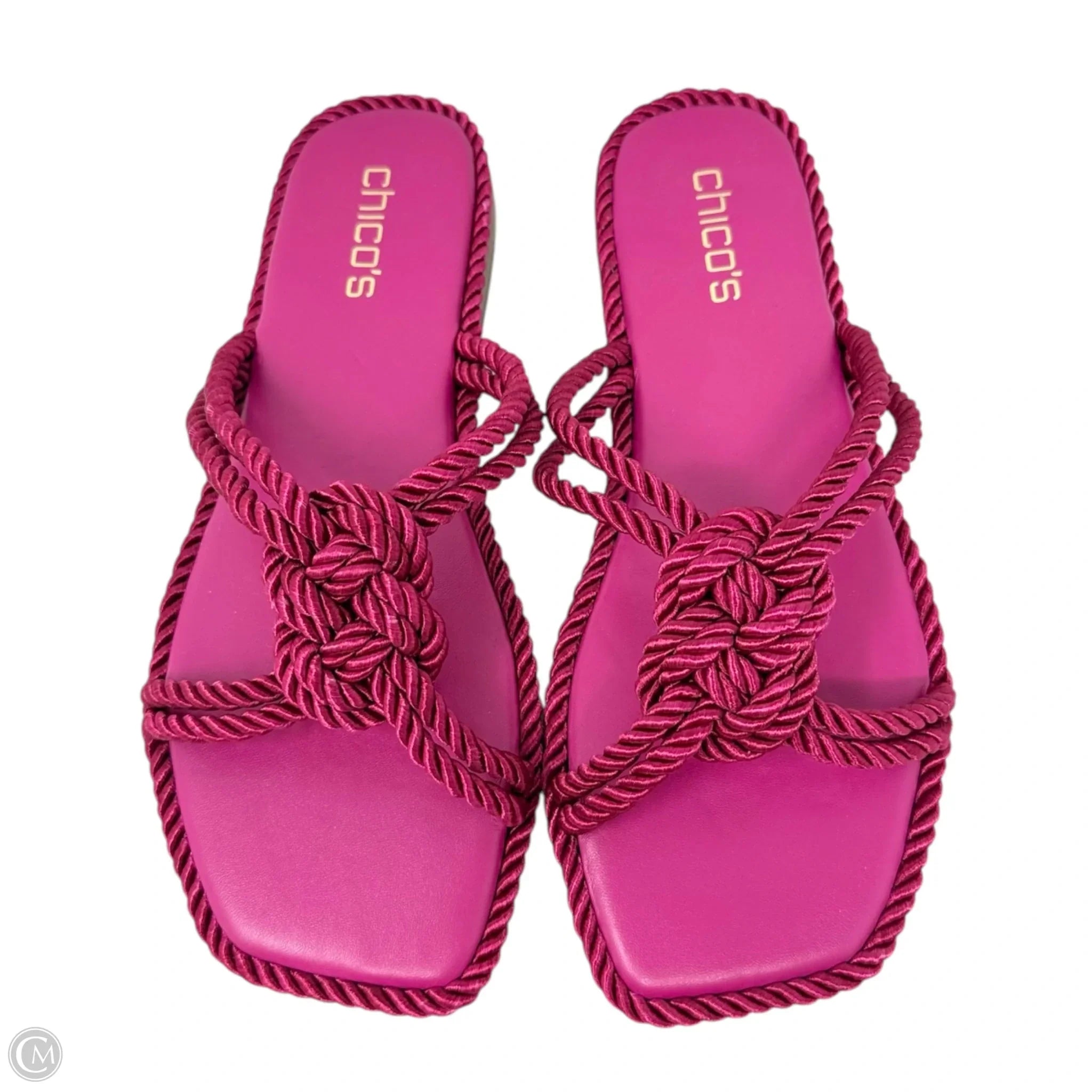 Chico's Athena Comfortable Pink Sandals for Women - Size 9 | Casual Summer Walking Shoes for Beach, Vacation & Everyday Wear