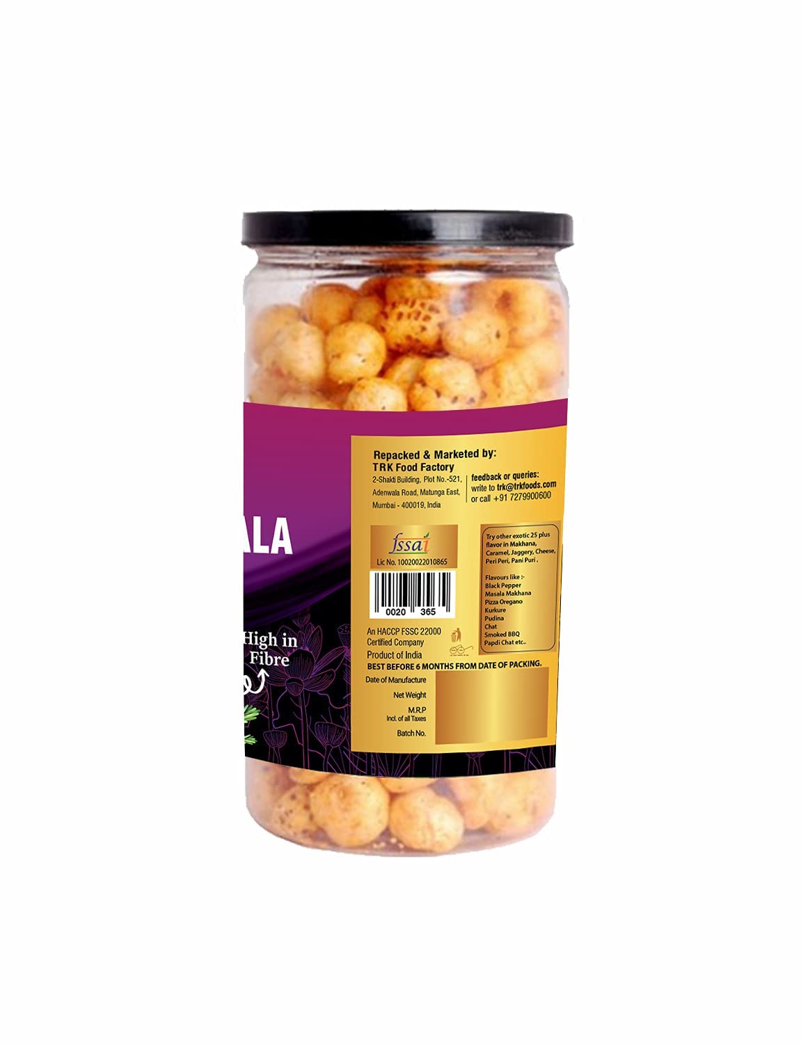 365 Store to Door Roasted Makhana – Magic Masala Flavor, 225g | Fox Nuts Snacks | High Protein, Fiber, Gluten Free, No Trans Fat | Healthy Snack for Kids & Adults | Perfect for Office, Travel & Weight Loss Diets