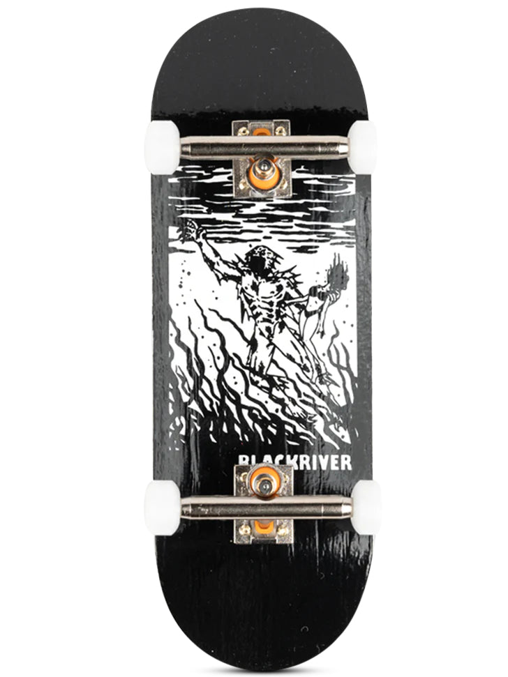 Blackriver Fingerboard Complete - Broadcast Swamp Monster | Professional Finger Skateboard for Tricks & Stunts | Perfect for Skateboard Enthusiasts & Collectors