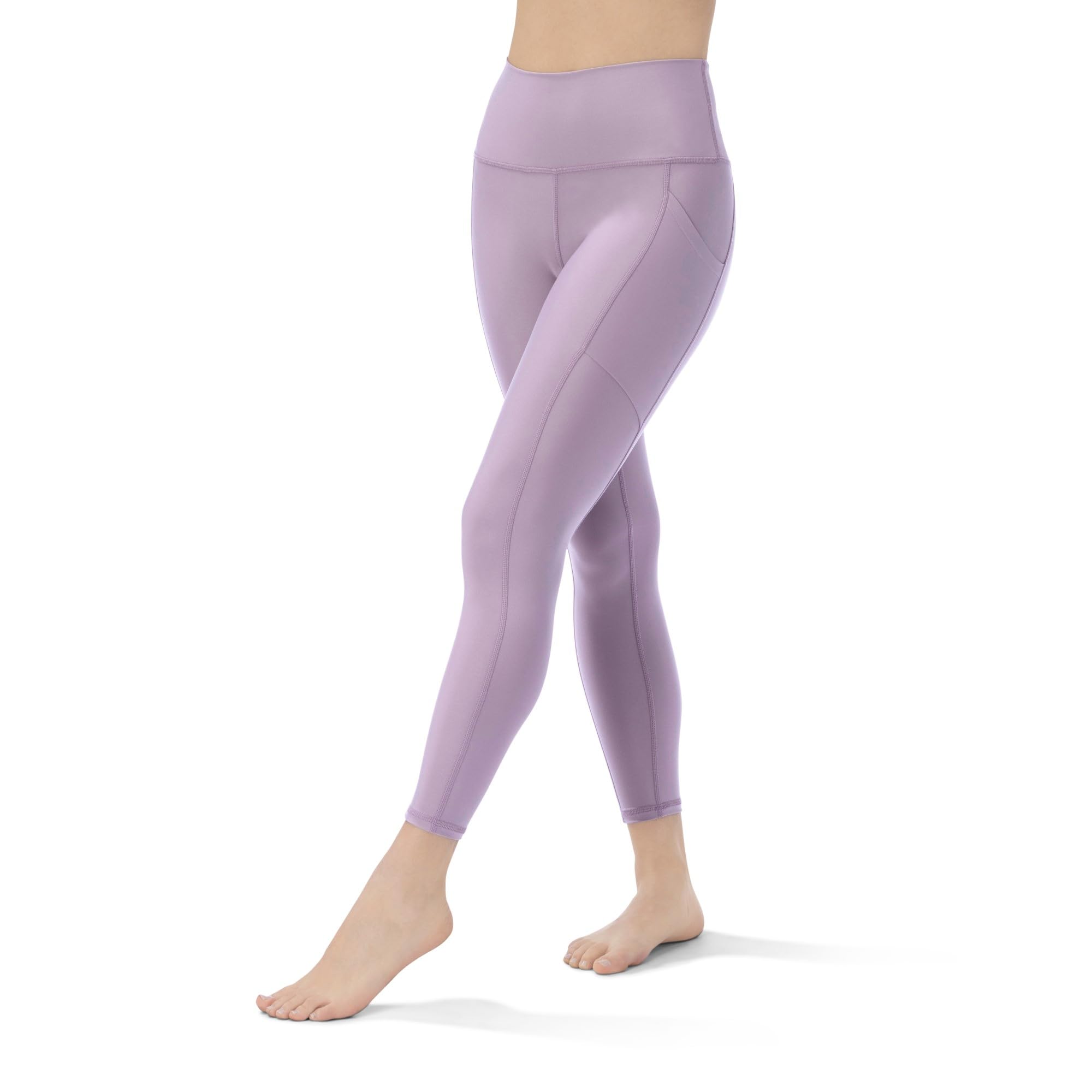 KADI High Waisted Yoga Pants for Women - 7/8 Length Workout Leggings with Pockets & Tummy Control - High Compression Fitness Pants for Running, Gym & Yoga