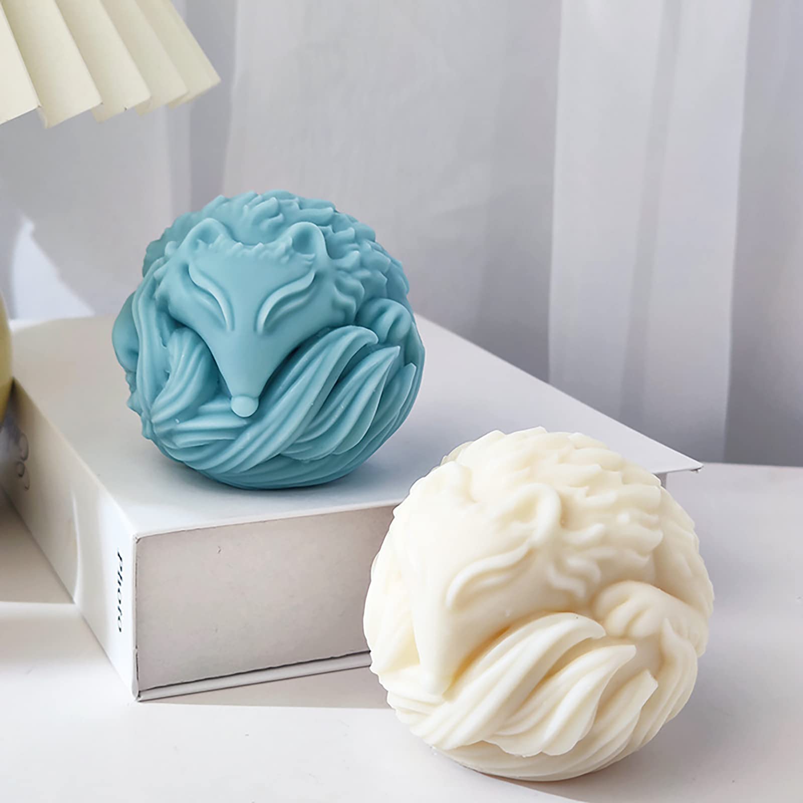 Fox Resin & Silicone Animal Molds - 3D Fox & Candle Molds for Soap & Candle Making - DIY Craft, Home Decor, Gift Making, Bath & Wax Creations