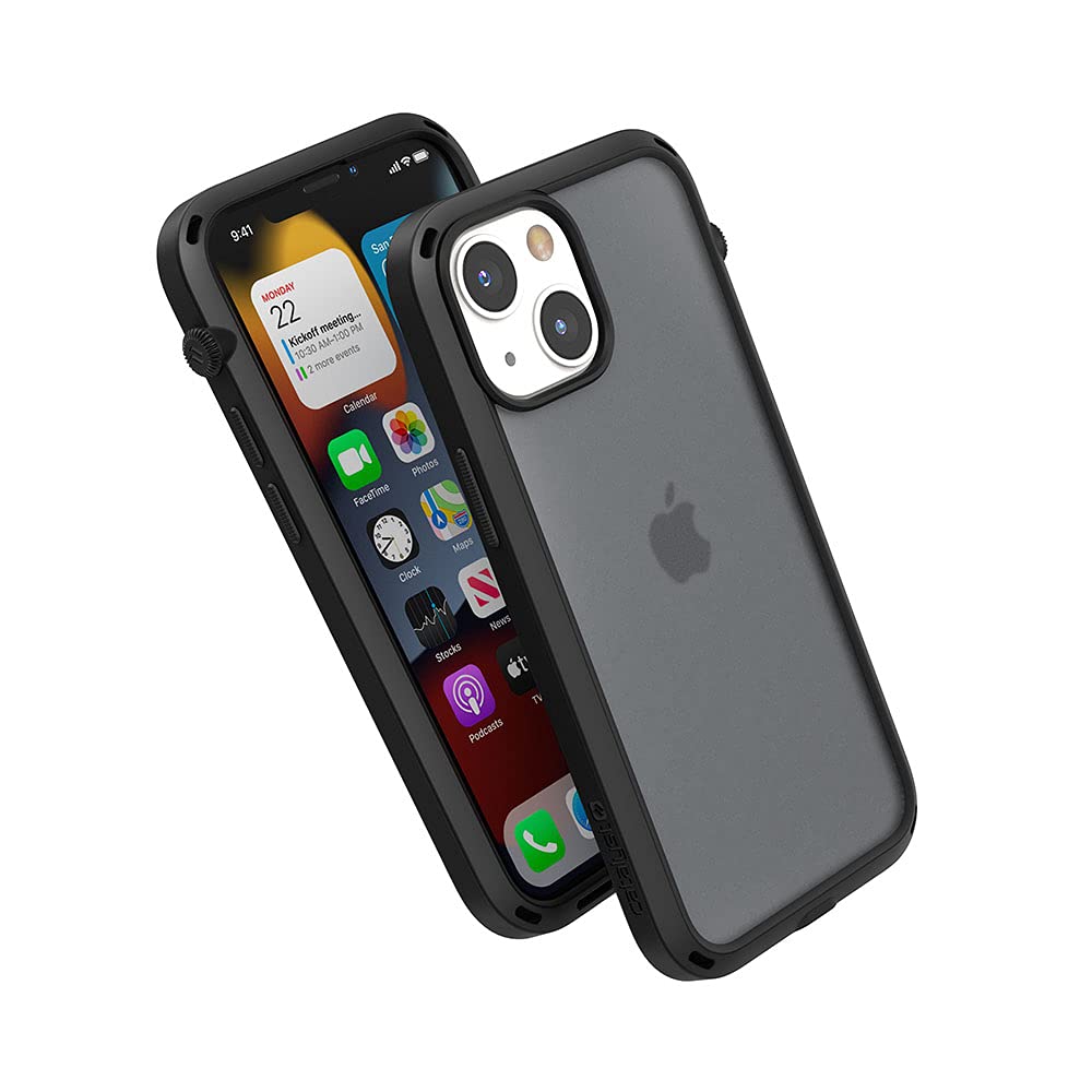 **Catalyst iPhone 13 Mini Case - Slim & Drop Proof Protective Cover with Lanyard, Fingerprint Resistant (Stealth Black) - Perfect for Outdoor, Travel & Everyday Use**