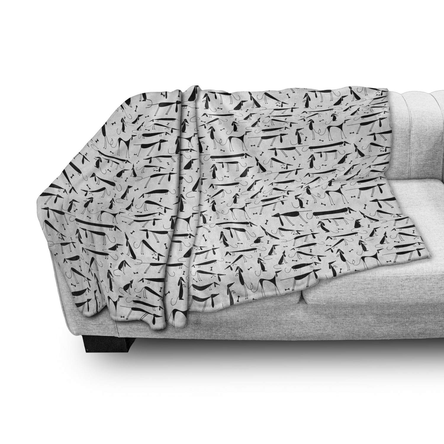 Ambesonne Dachshund Dog Throw Blanket - 70