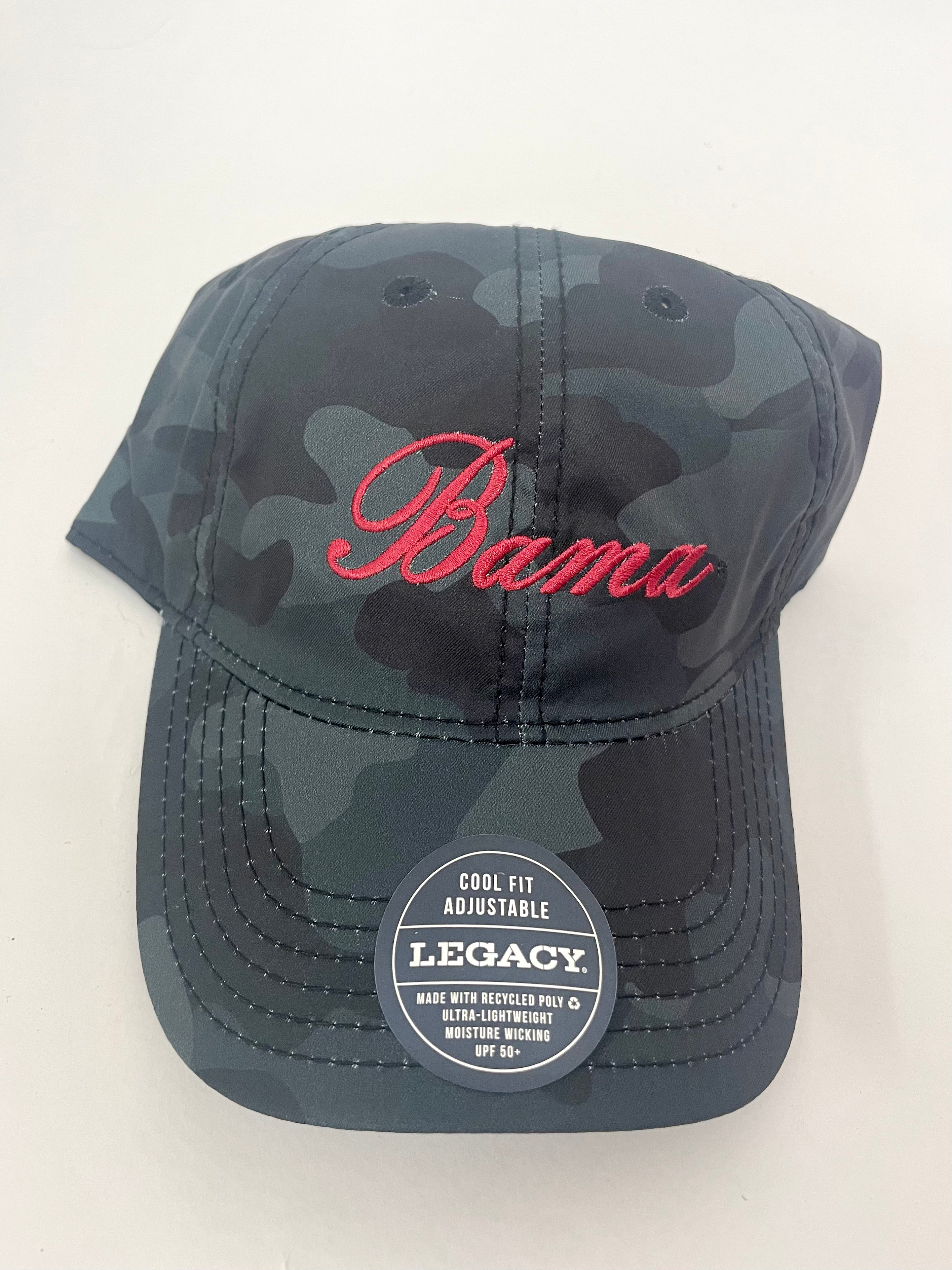 Legacy Bama Script Dri-Fit Hats - Moisture Wicking Performance Baseball Cap for Sports & Outdoor Activities