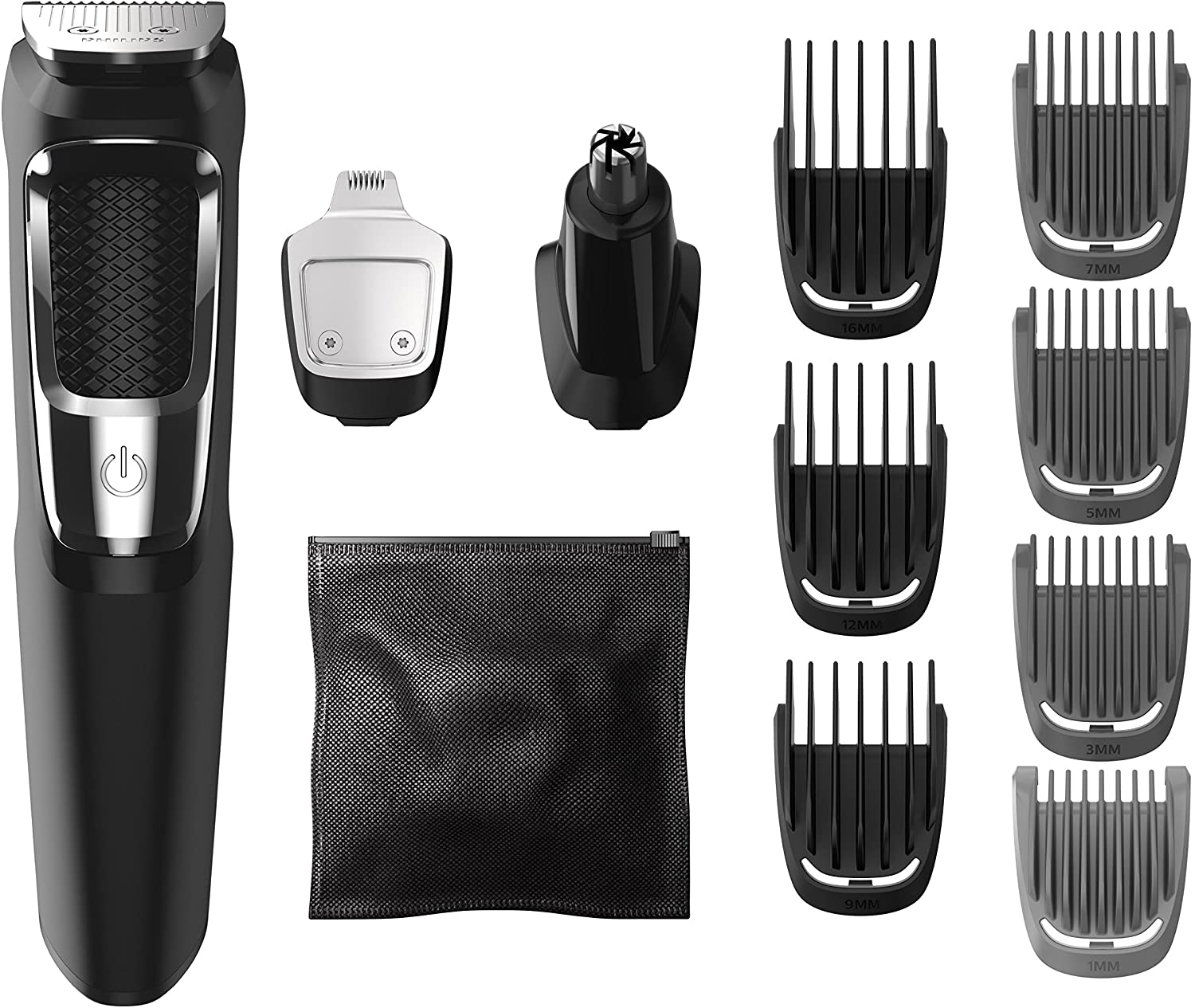 PHILIPS MG3750/10 All-in-One Multigroomer Kit - Refurbished with Home Essentials Warranty - Perfect for Men's Grooming, Beard Trimming & Body Hair Care at Home