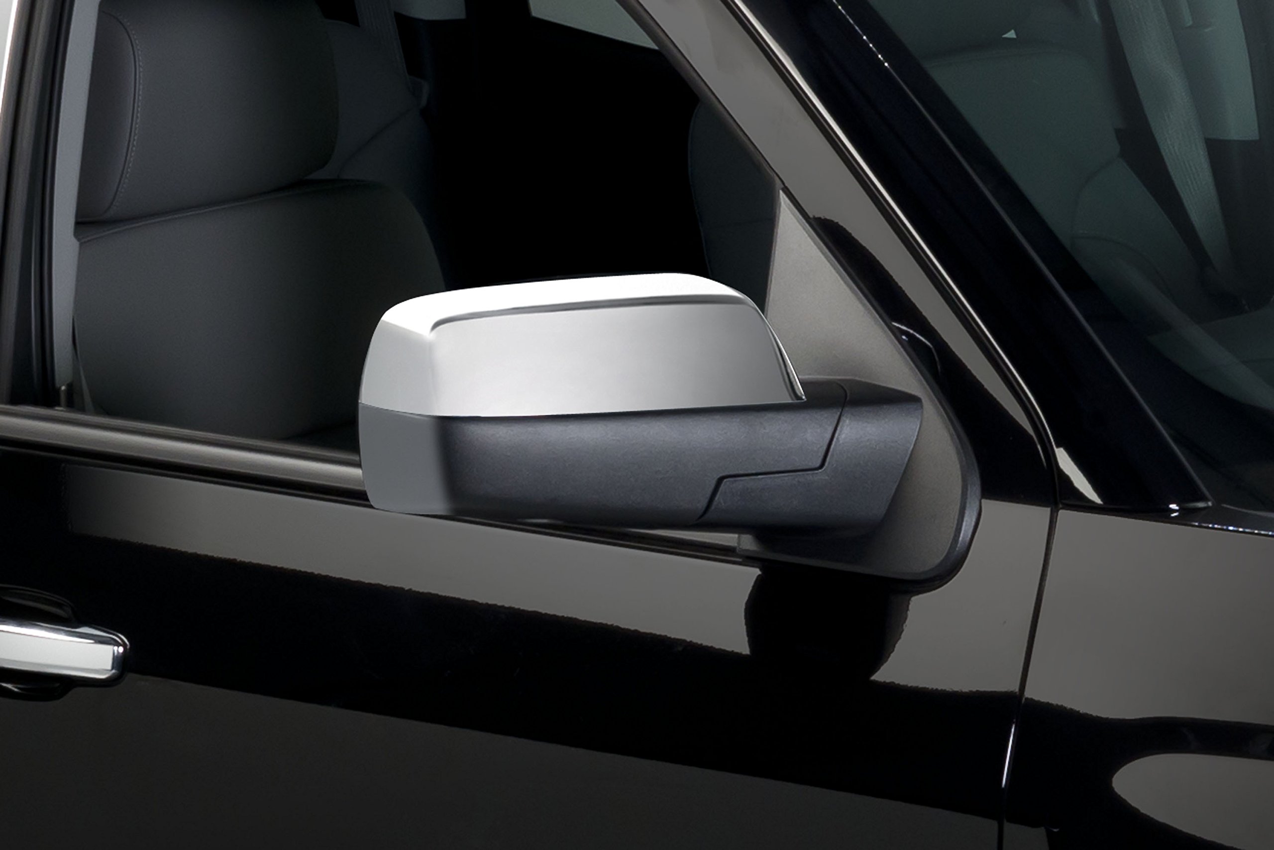 Putco 400140 Chrome Mirror Cover for Trucks & SUVs - Durable Stainless Steel Replacement Mirror Covers - Enhances Vehicle Style & Protection - Perfect for Off-Roading, Daily Commute & Car Shows