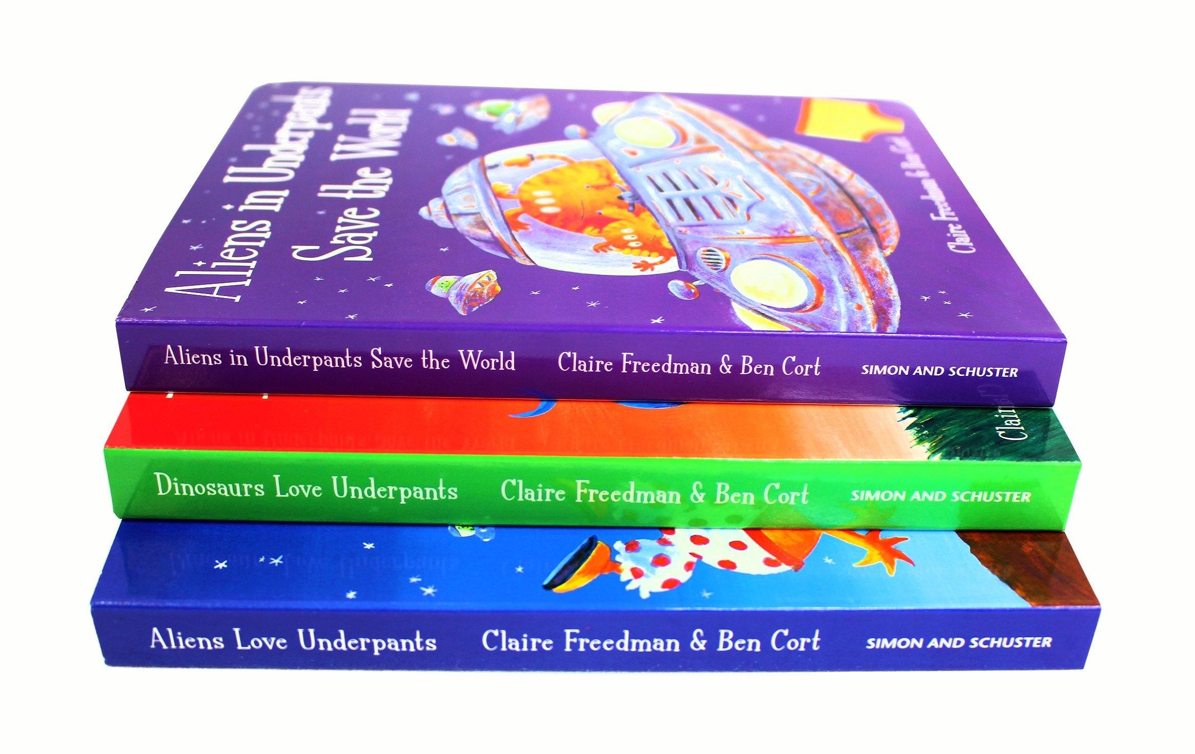 Alien & Dinosaur Love Underpants 3-Book Box Set - Fun Children's Bedtime Story Collection for Reading & Learning