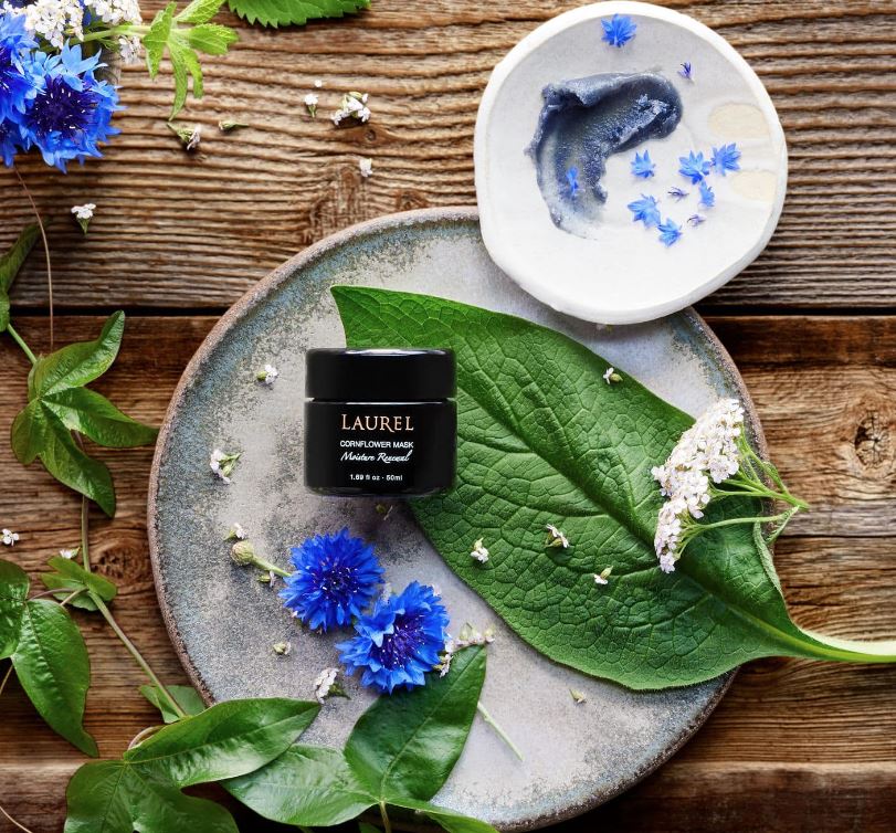 Laurel Cornflower Face Mask - Reusable & Breathable for Daily Protection | Perfect for Travel, Work & Outdoor Activities