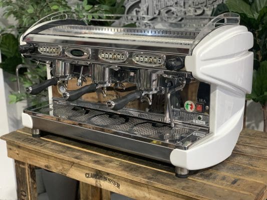 BFC Lira 3 Group White Commercial Espresso Machine - Perfect for Cafes, Restaurants & Coffee Shops