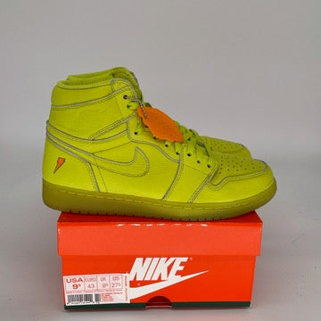 AIR JORDAN 1 GATORADE CYBER Sneakers Men's Size 9.5 AJ5997-345 - Retro Basketball Shoes for Streetwear & Sports Fashion