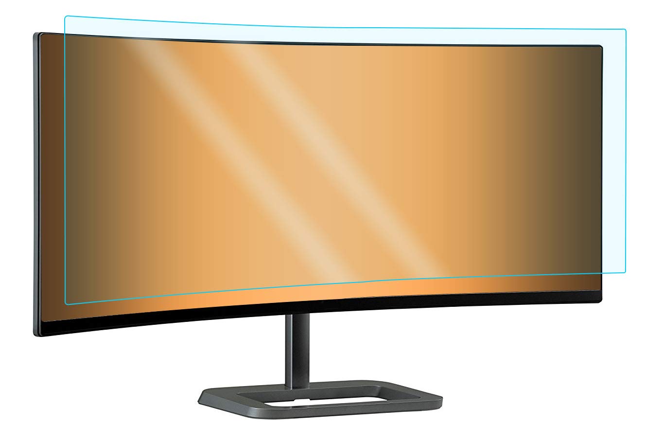 Blue Light Blocking Screen Protector for Samsung CHG90 49-inch QLED Curved Gaming Monitor - Anti-Glare, Eye Protection - Perfect for Gaming, Office Work & Nighttime Use