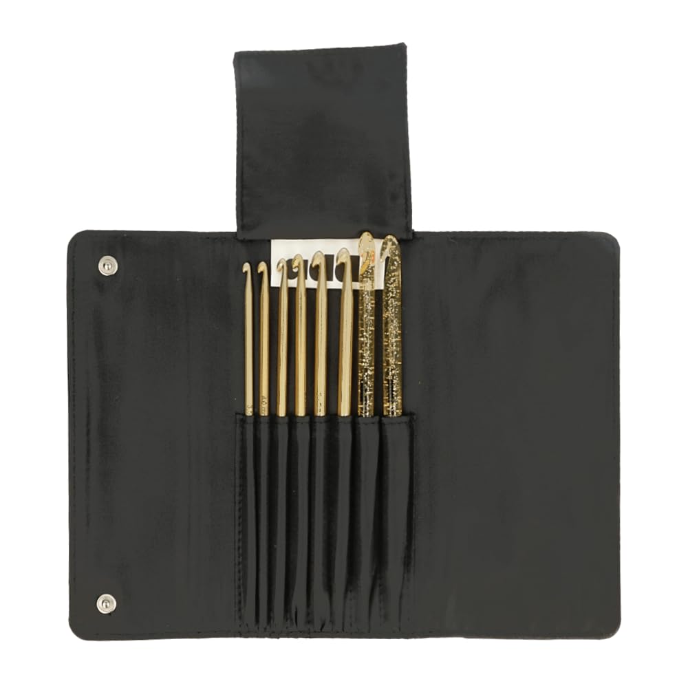 Premium Addi Metal Crochet Hook Set - 3.5mm Gold Color for Knitting, Crocheting & DIY Crafts - Perfect for Yarn Projects, Amigurumi & Home Decor