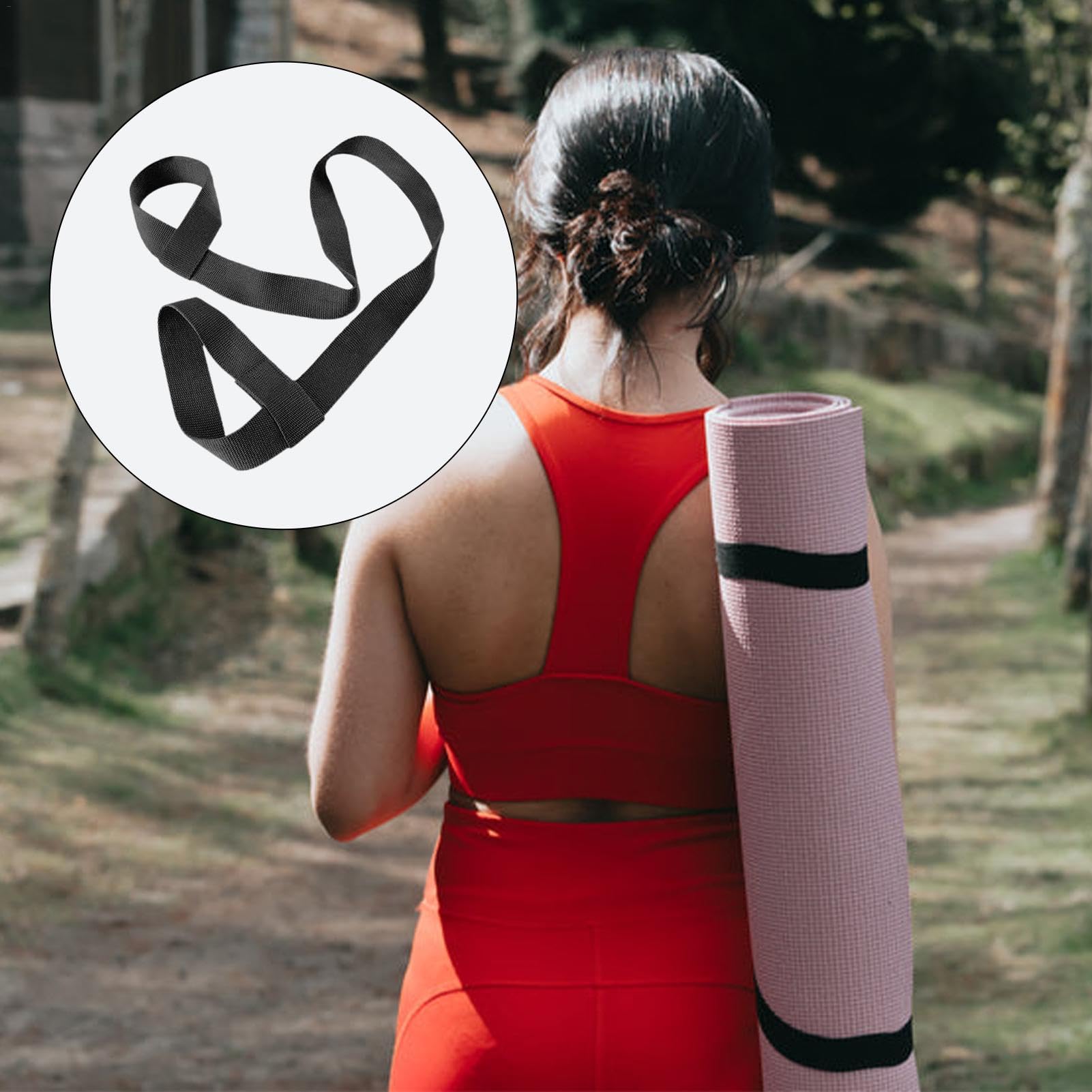 Premium Adjustable Yoga Mat Carrying Strap - Anti-Slip Exercise Mat Carrier Sling with Stretch Bands | Yoga Accessories for Gym, Travel & Outdoor Workouts | Ideal for Yoga, Pilates & Fitness Enthusiasts