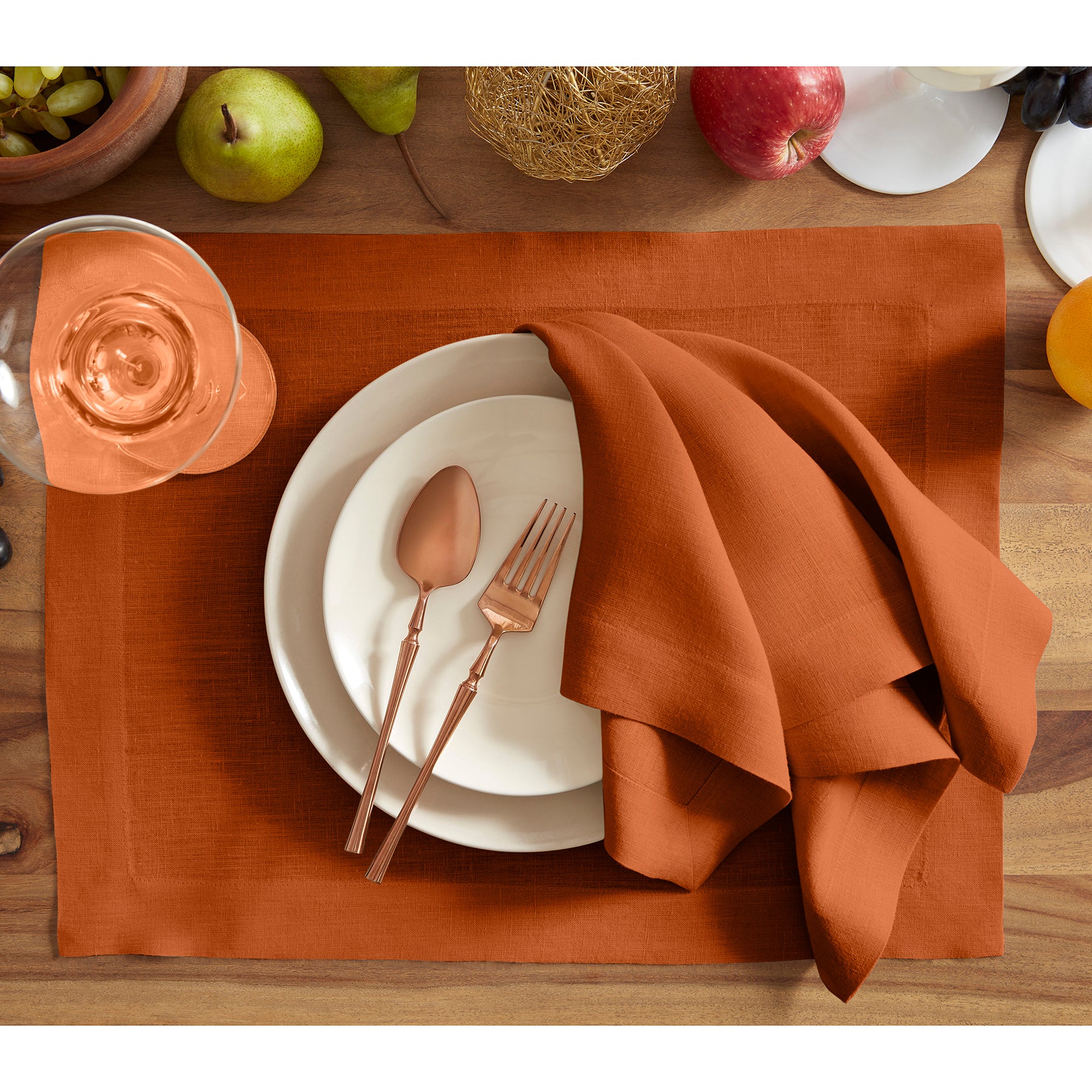 Premium Sonoma Placemats Set of 6 - Waterproof & Heat-Resistant Table Mats for Dining, Kitchen, and Outdoor Use - Elegant Home Decor for Everyday Meals and Entertaining