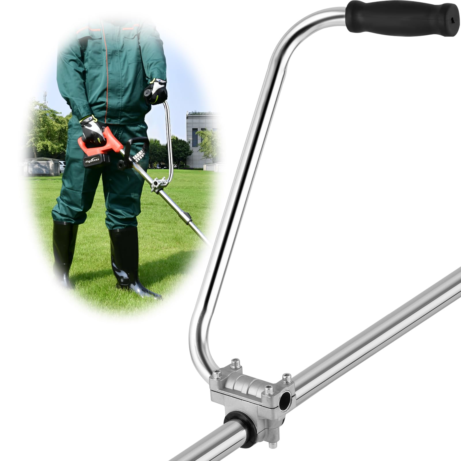 Ergonomic Lawn Trimmer Handle Grip - Durable Weed Eater Handle for Efficient Yard Trimming, Landscaping, and Lawn Care | Perfect for Home Gardens and Professional Use