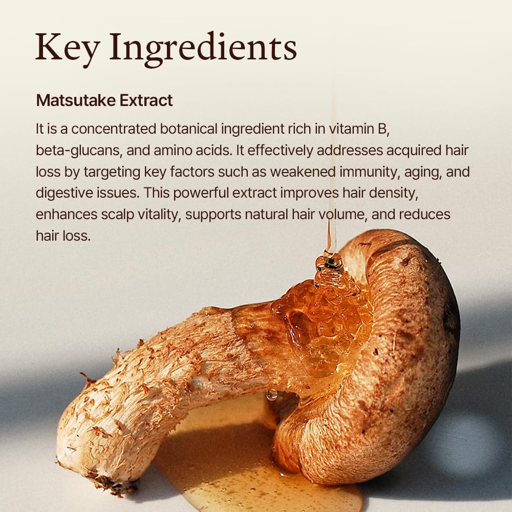 Restore Anti Hair Loss & Hair Growth Shampoo with Matsutake Extract - 300ml Thickening Shampoo for Thinning Hair & Hair Regrowth - Vegan, Paraben-Free Hair Care - Perfect for Daily Use & Scalp Nourishment