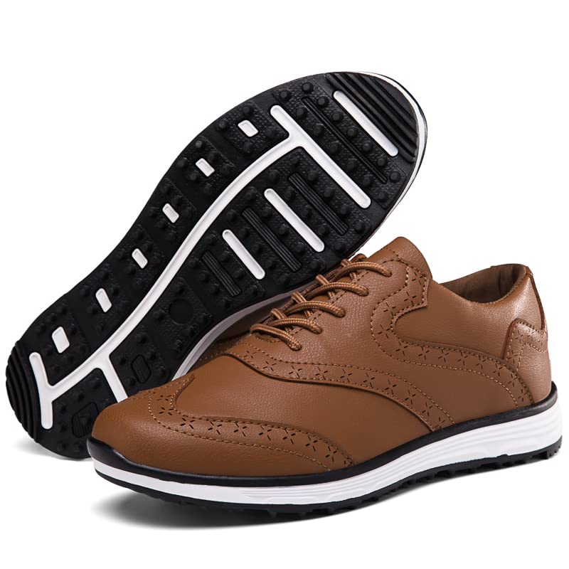 TauLene Men's Spikeless Waterproof Golf Shoes - Lightweight Professional Walking Footwear for Outdoor Golfing | Perfect for Casual Play, Practice & Comfortable All-Day Wear