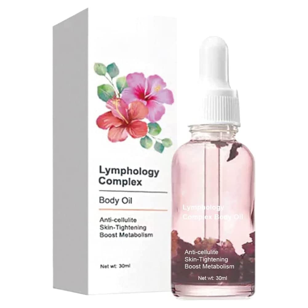 Bloss Lymphology Complex Body Oil - Natural Anti-Cellulite Firming Massage Oil with Herbal Ingredients for Lymphatic Drainage & Skin Tightening | Perfect for Post-Workout Recovery, Spa Treatments & At-Home Self-Care Routines